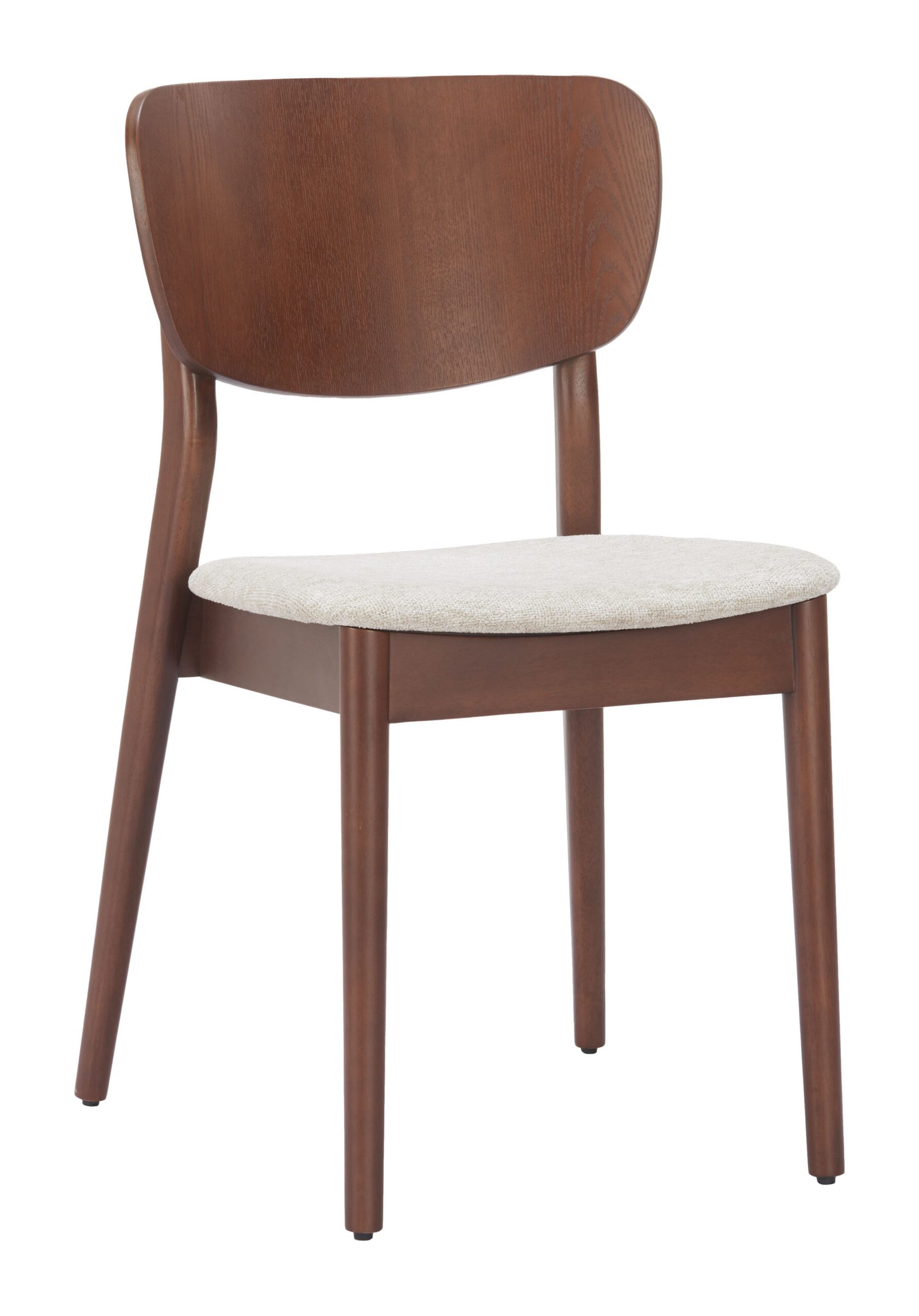 Kellua Dining Chair (Set of 2) Beige & Walnut - Image 6