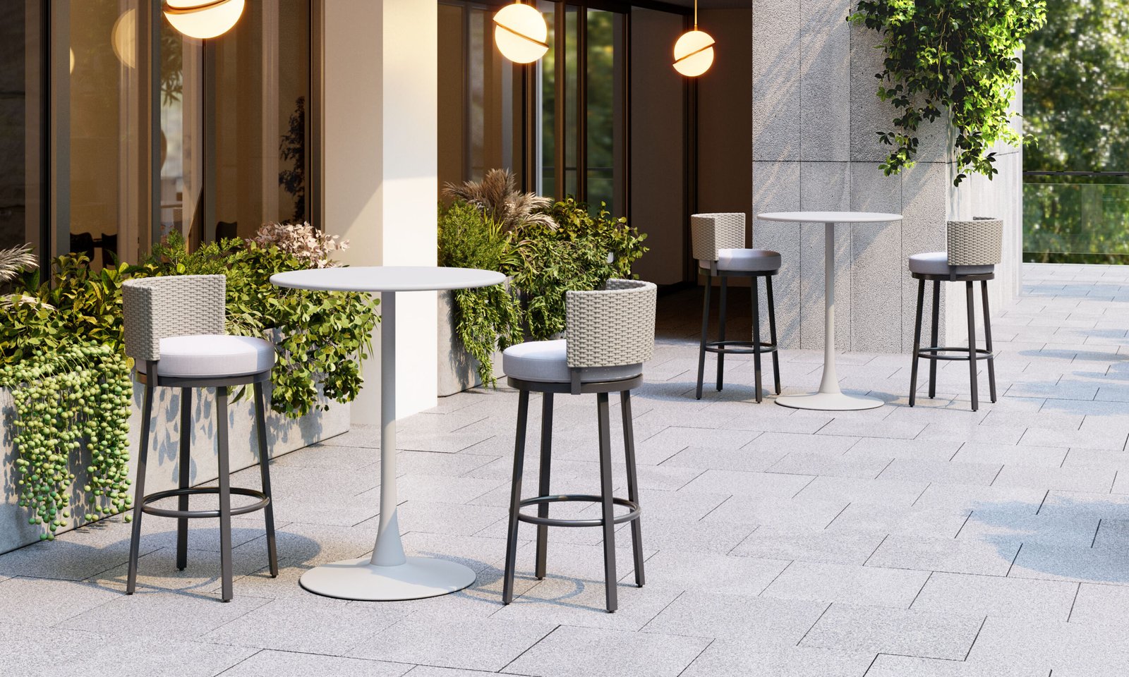 Midnight Wave Barstool White - Image 4