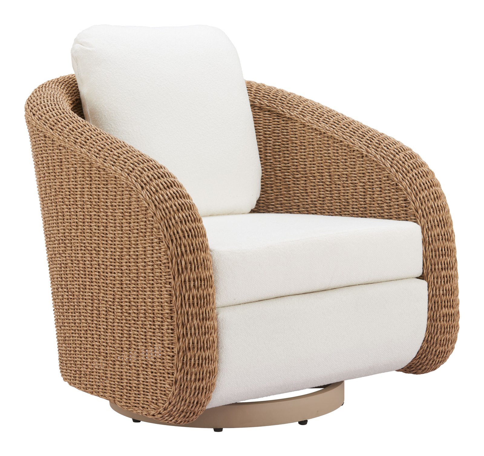 Solara Swivel Chair Ivory - Image 3