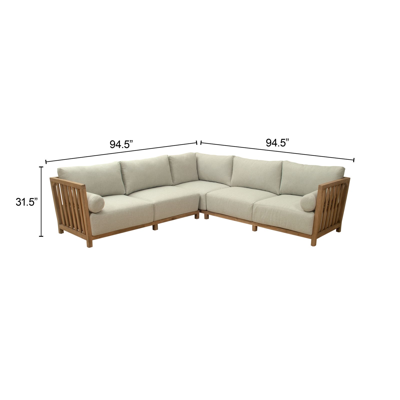 Teras Sectional Gray - Image 9