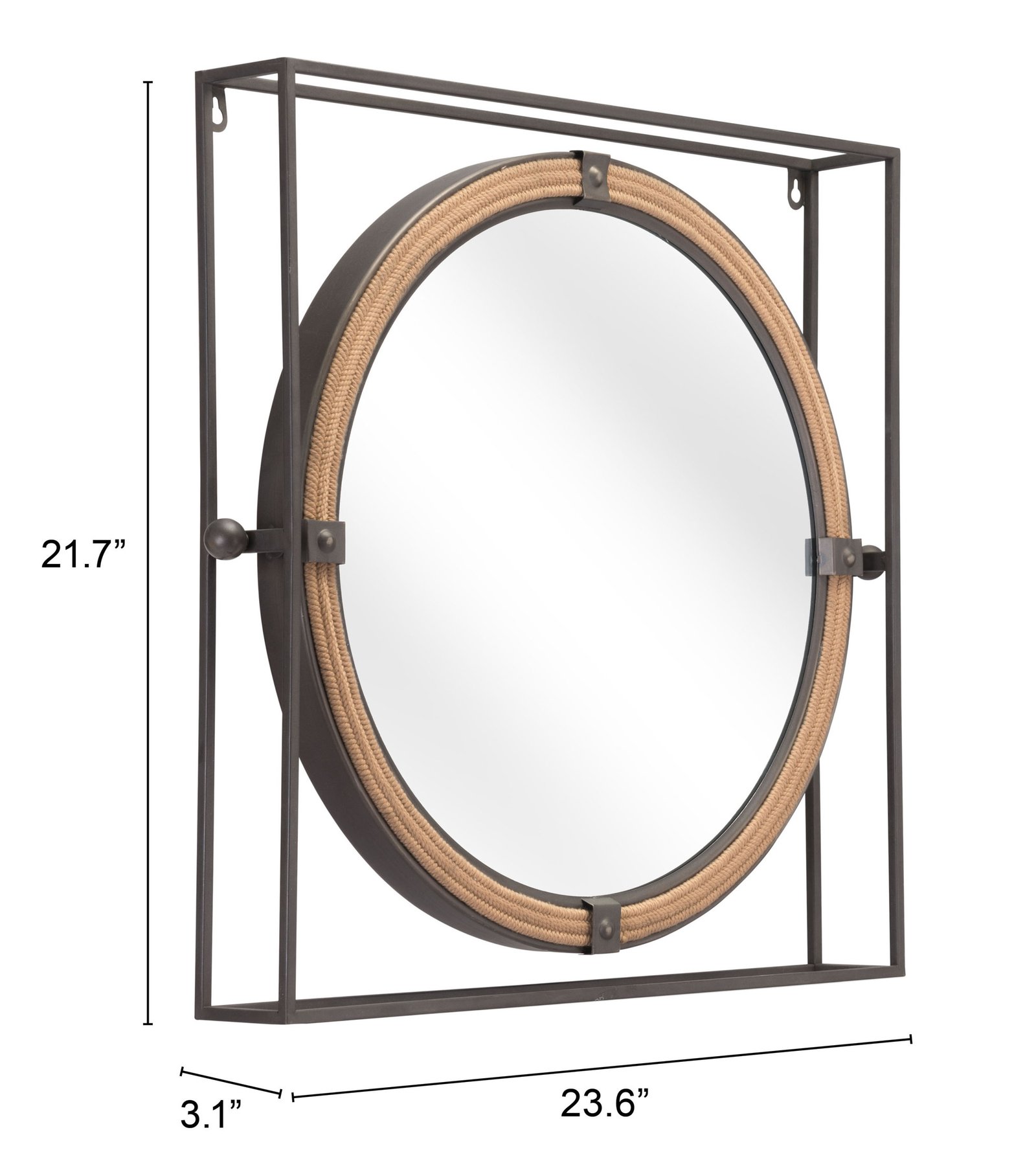 Capell Mirror Antique Gray - Image 8