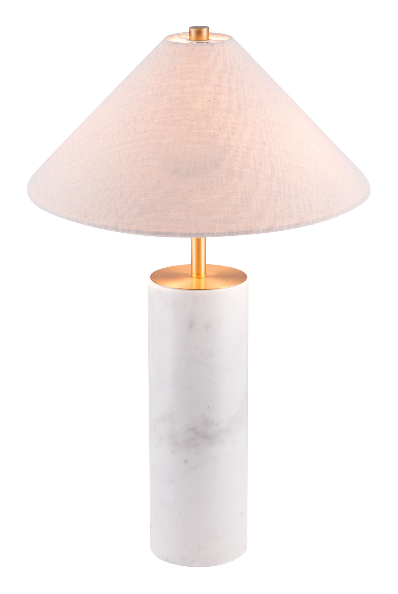 Ciara Table Lamp Beige & White - Image 4
