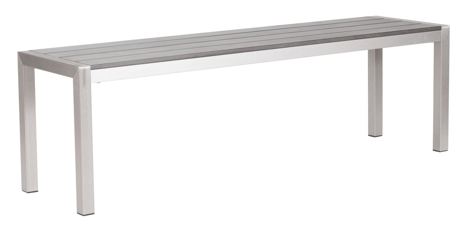 Metropolitan Double Bench Gray & Silver - Image 2