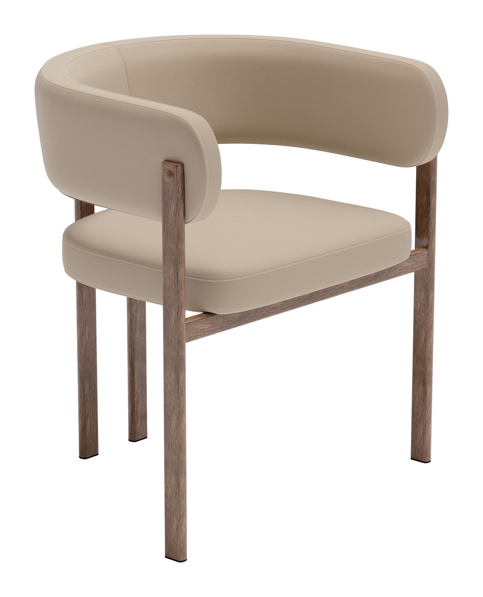 Ruge Dining Chair (Set of 2) Beige - Image 7