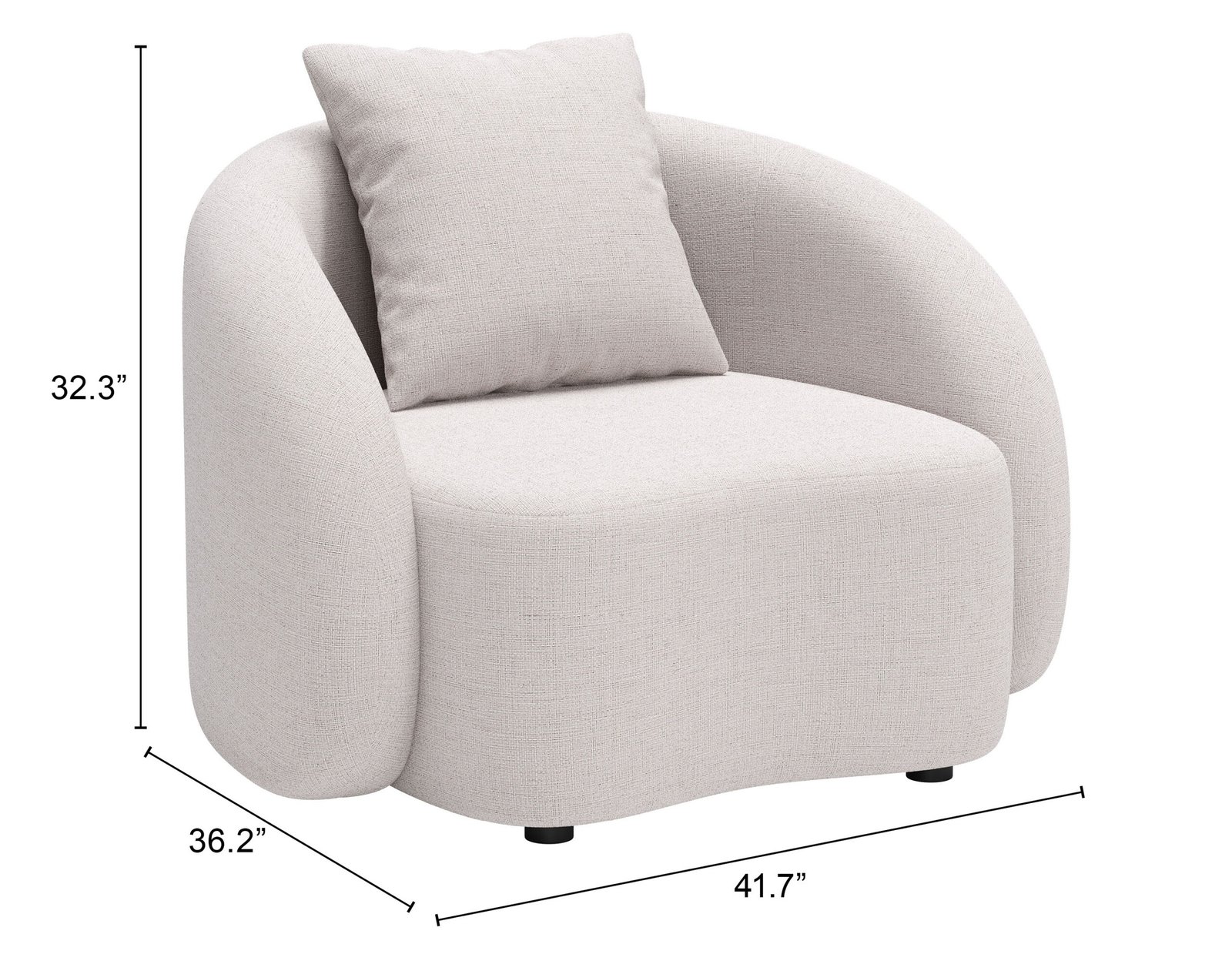 Sunny Isles Accent Chair Beige - Image 11