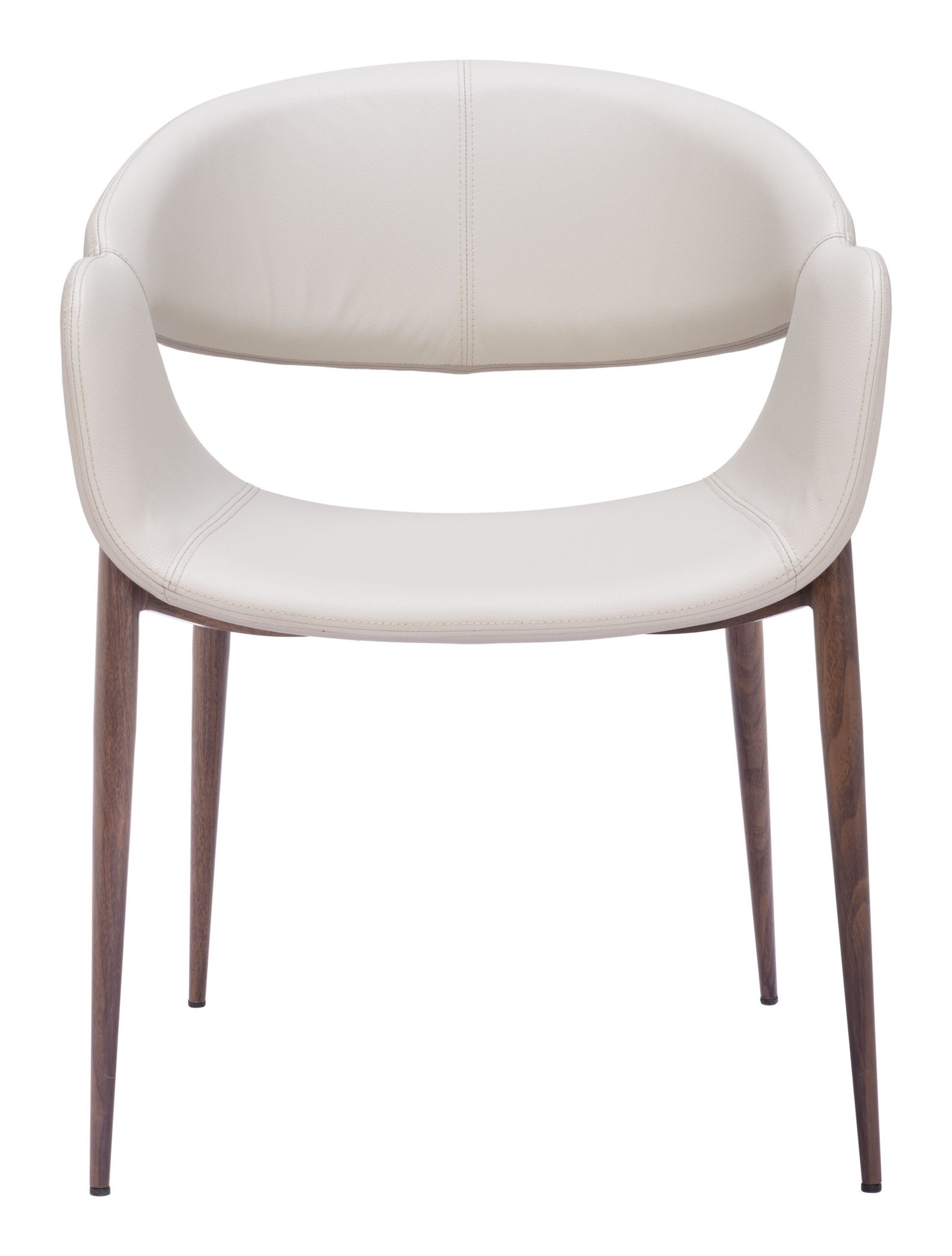 Limay Dining Chair (Set of 2) Beige & Walnut - Image 5