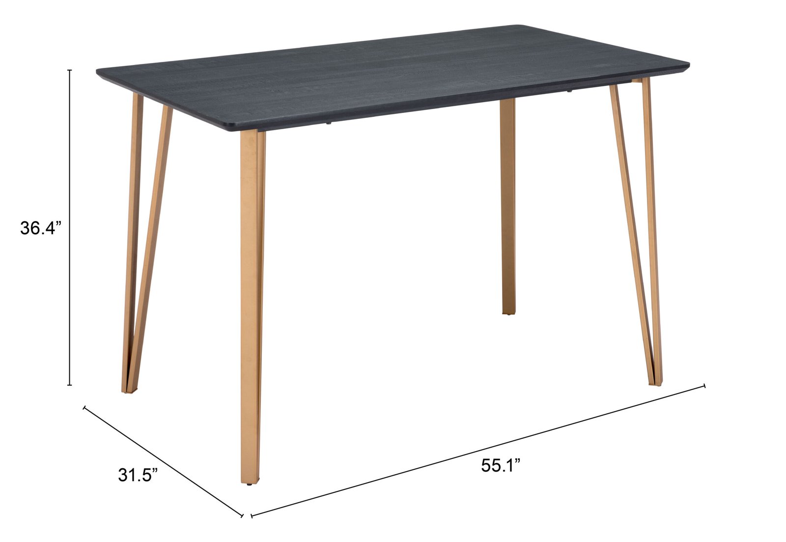 Deus Counter Table Black - Image 9