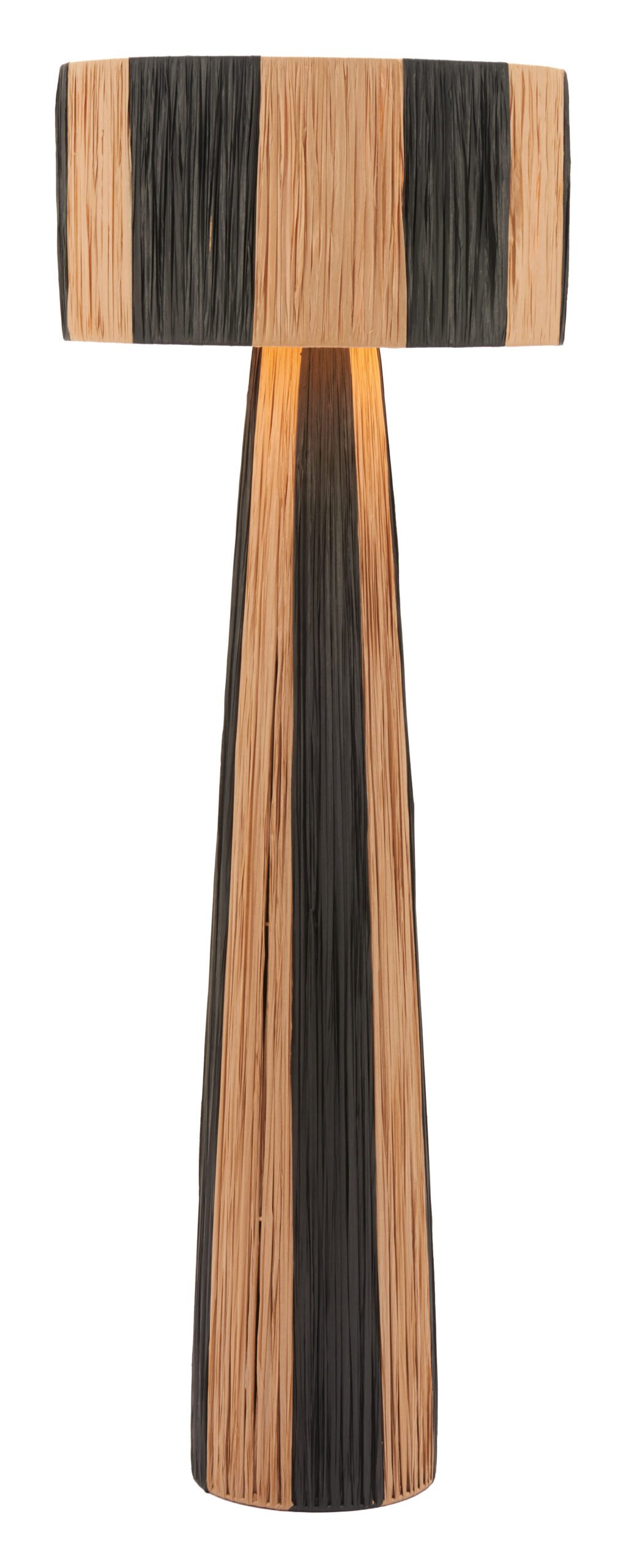 Gala Floor Lamp Black & Natural - Image 3