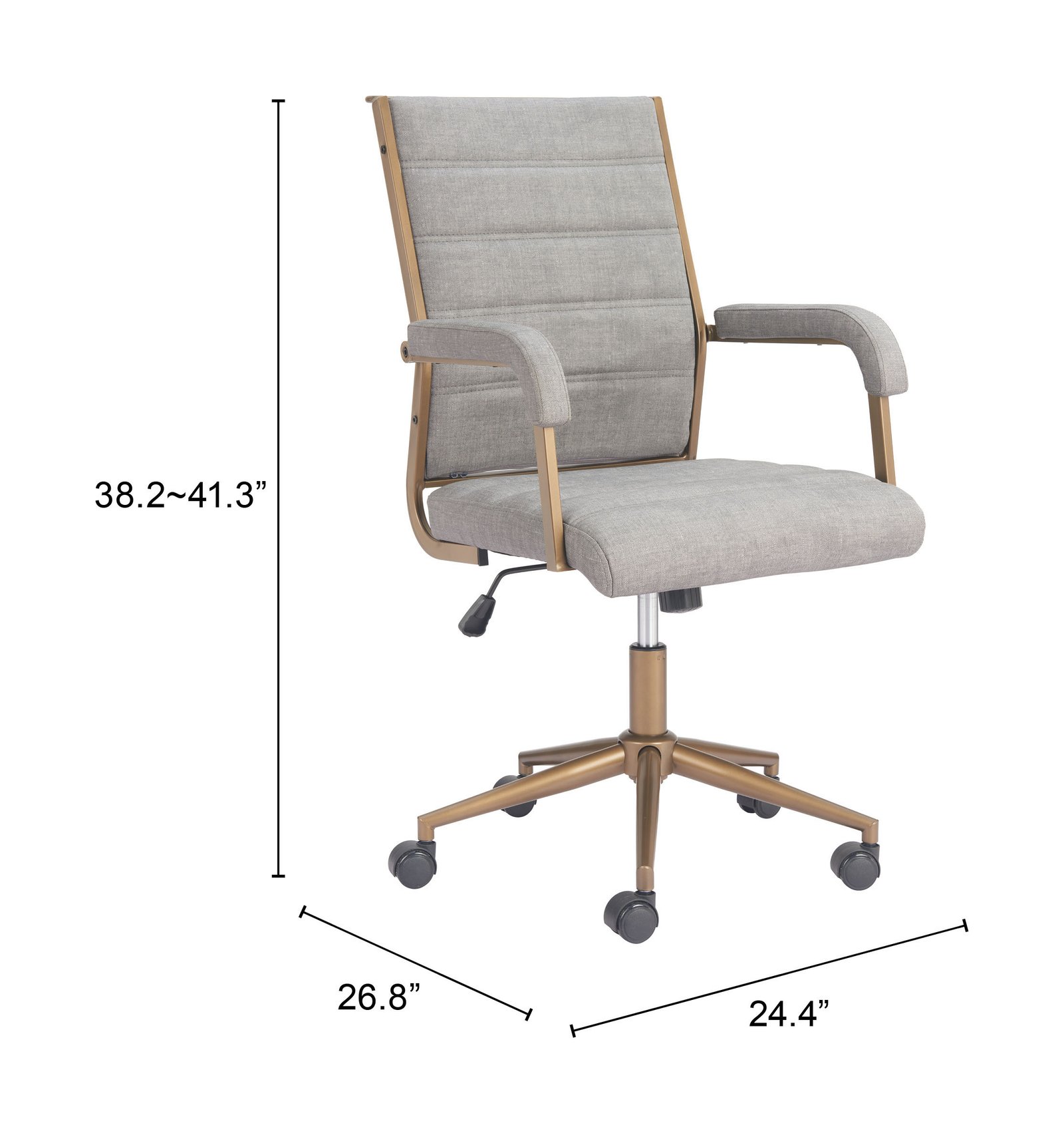 Auction Office Chair Gray - Image 9