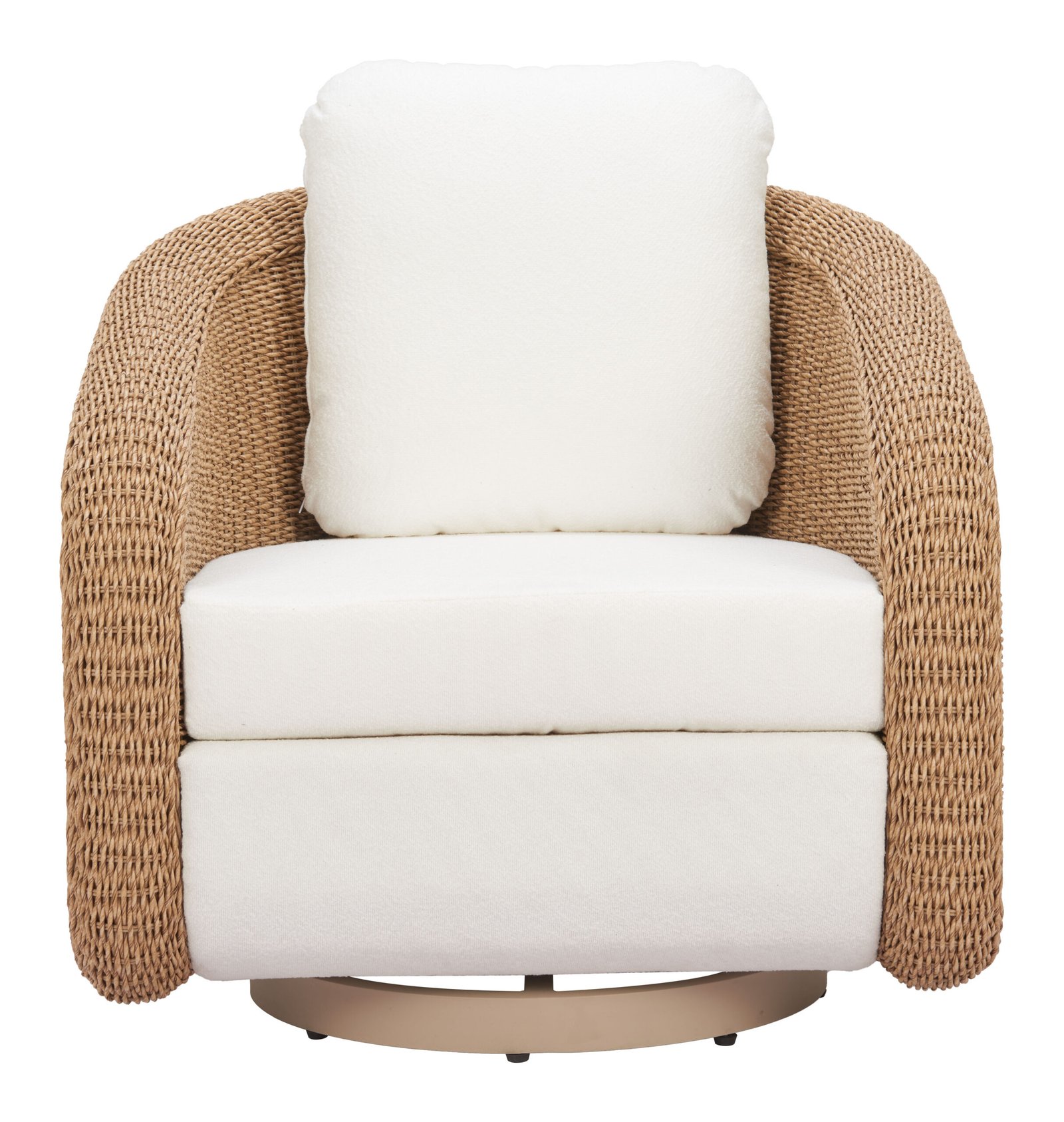Solara Swivel Chair Ivory - Image 5