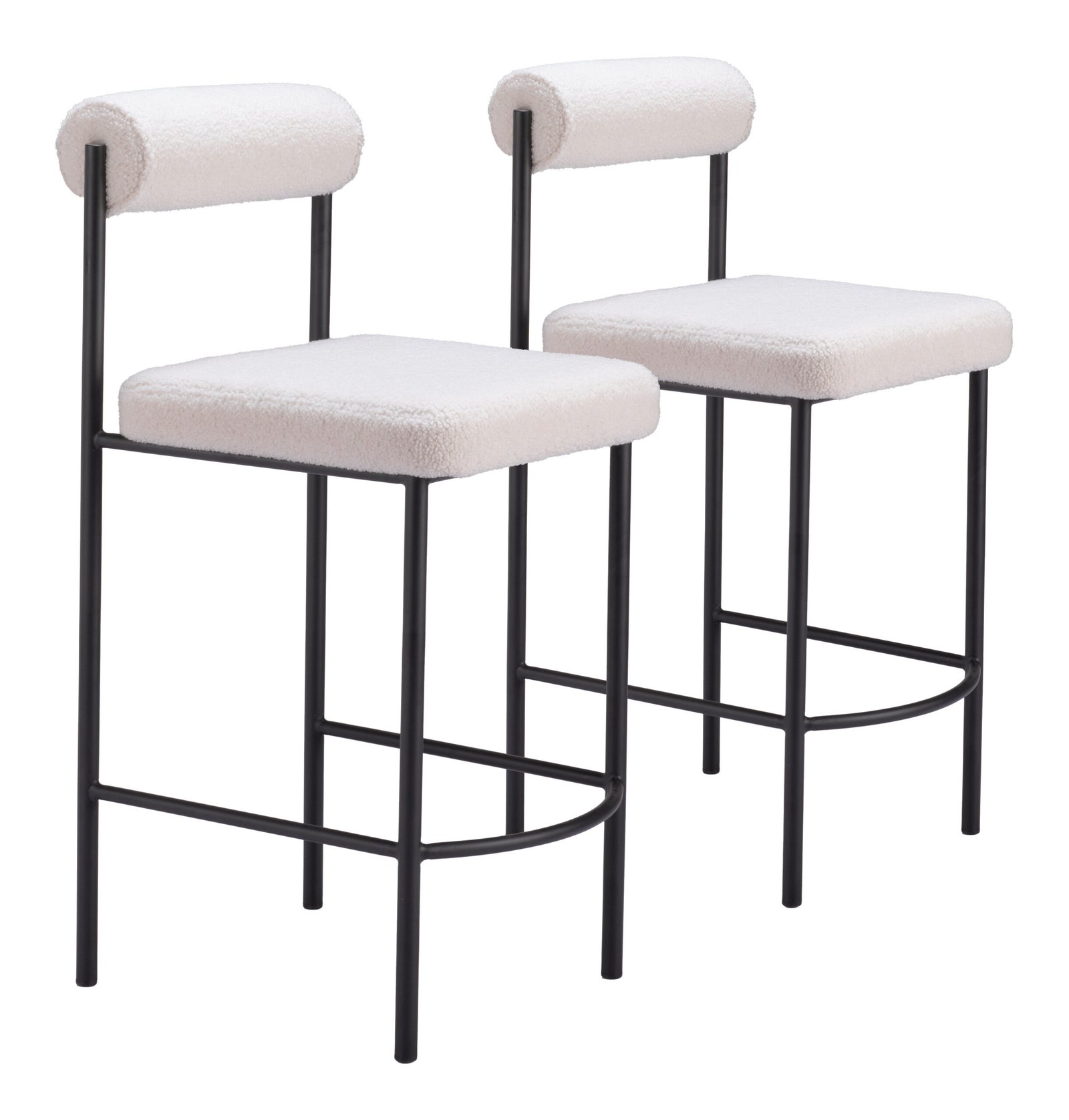 Livorno Counter Stool (Set of 2) Ivory - Image 11