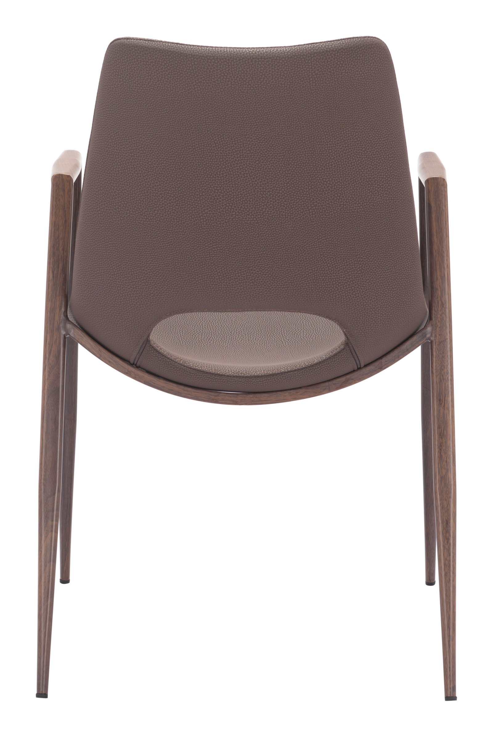 Desi Dining Chair (Set of 2) Brown & Walnut - Image 5