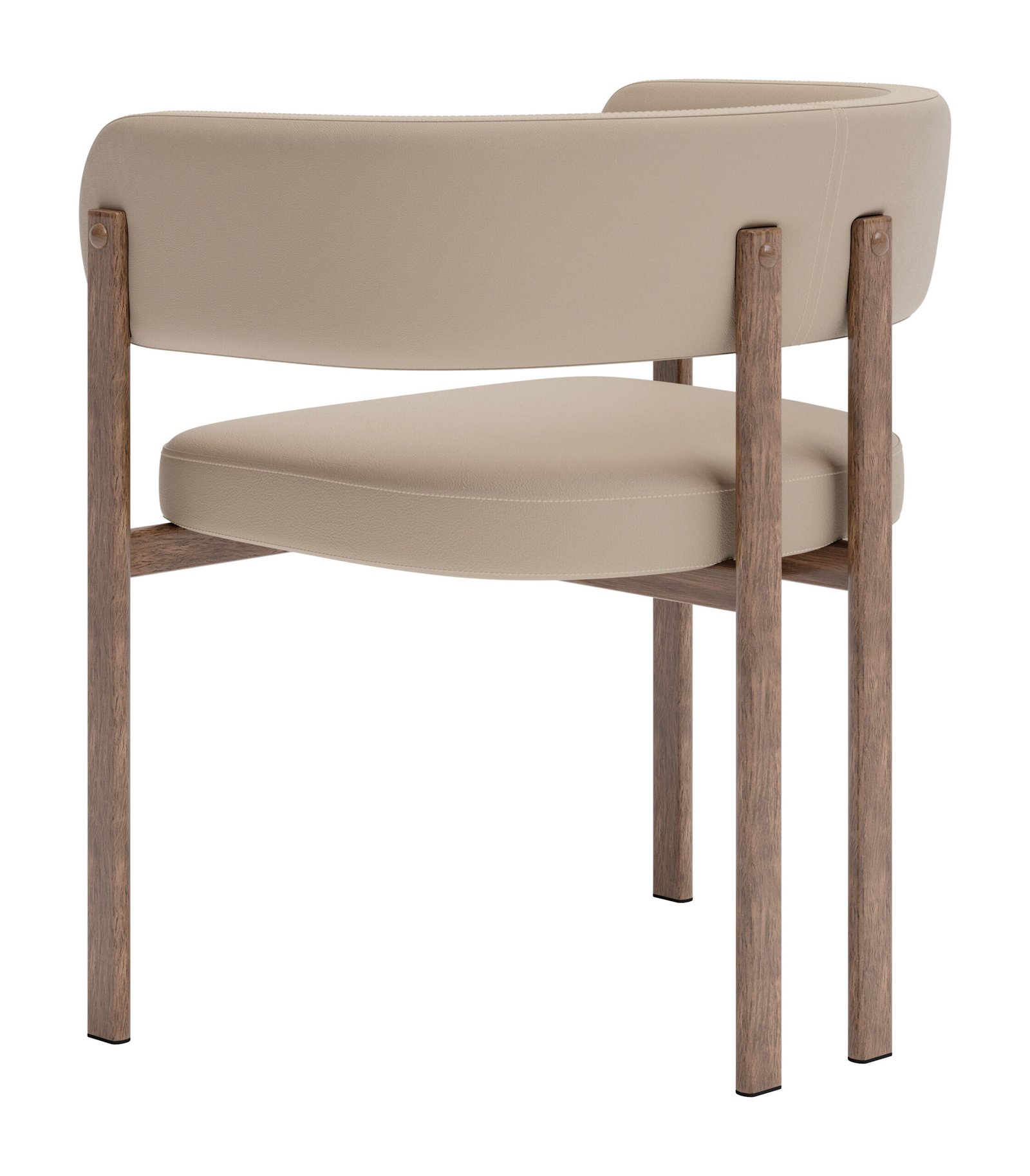 Ruge Dining Chair (Set of 2) Beige - Image 5