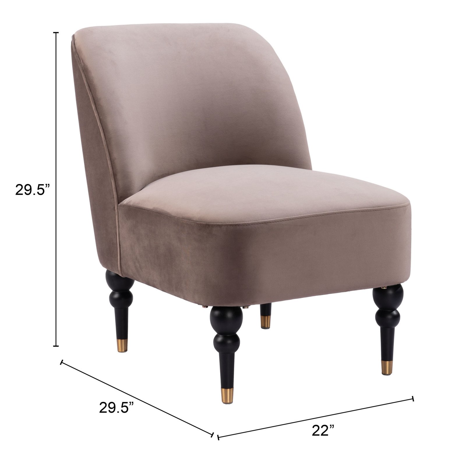 Bintulu Accent Chair Taupe - Image 11