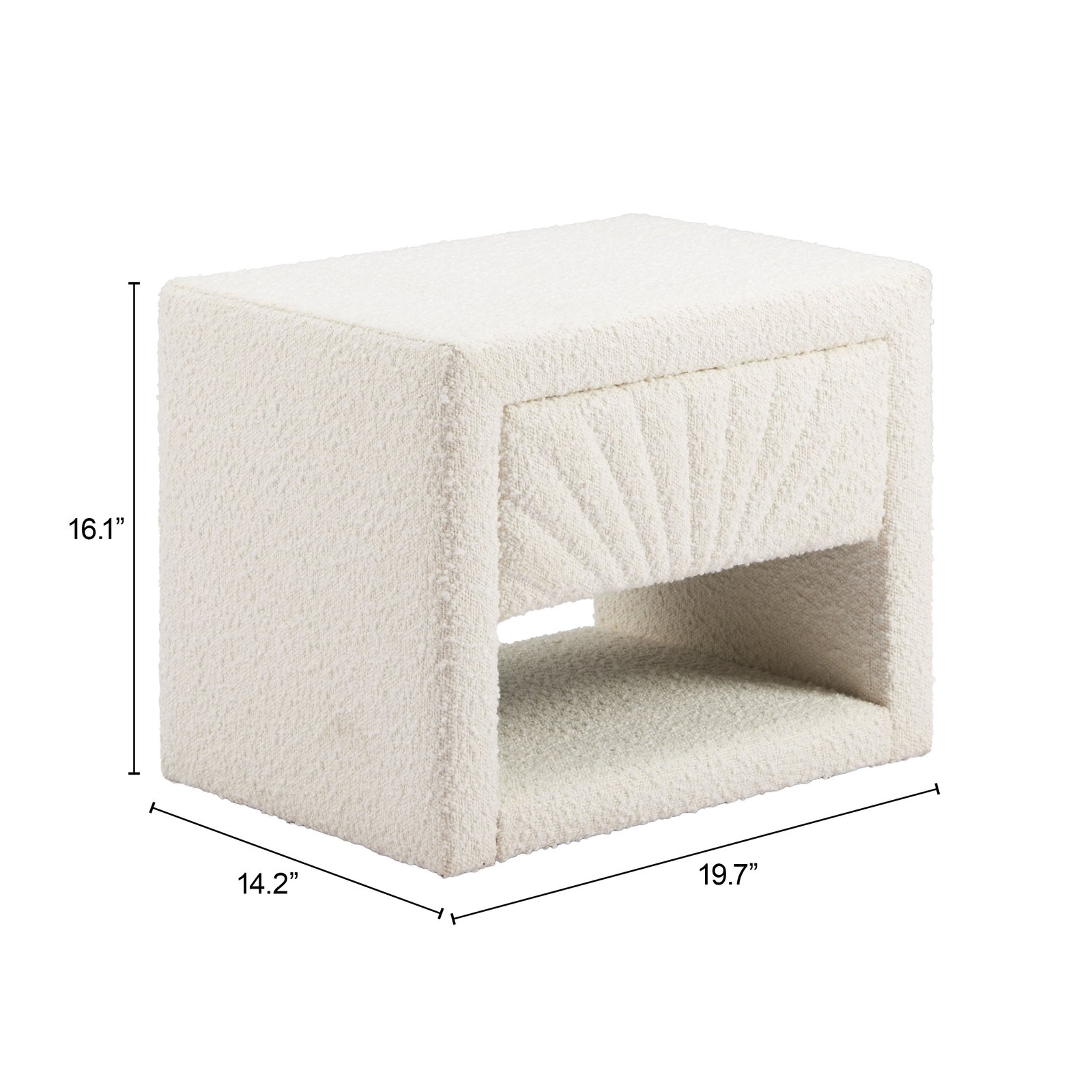 Baris Nightstand Ivory - Image 9