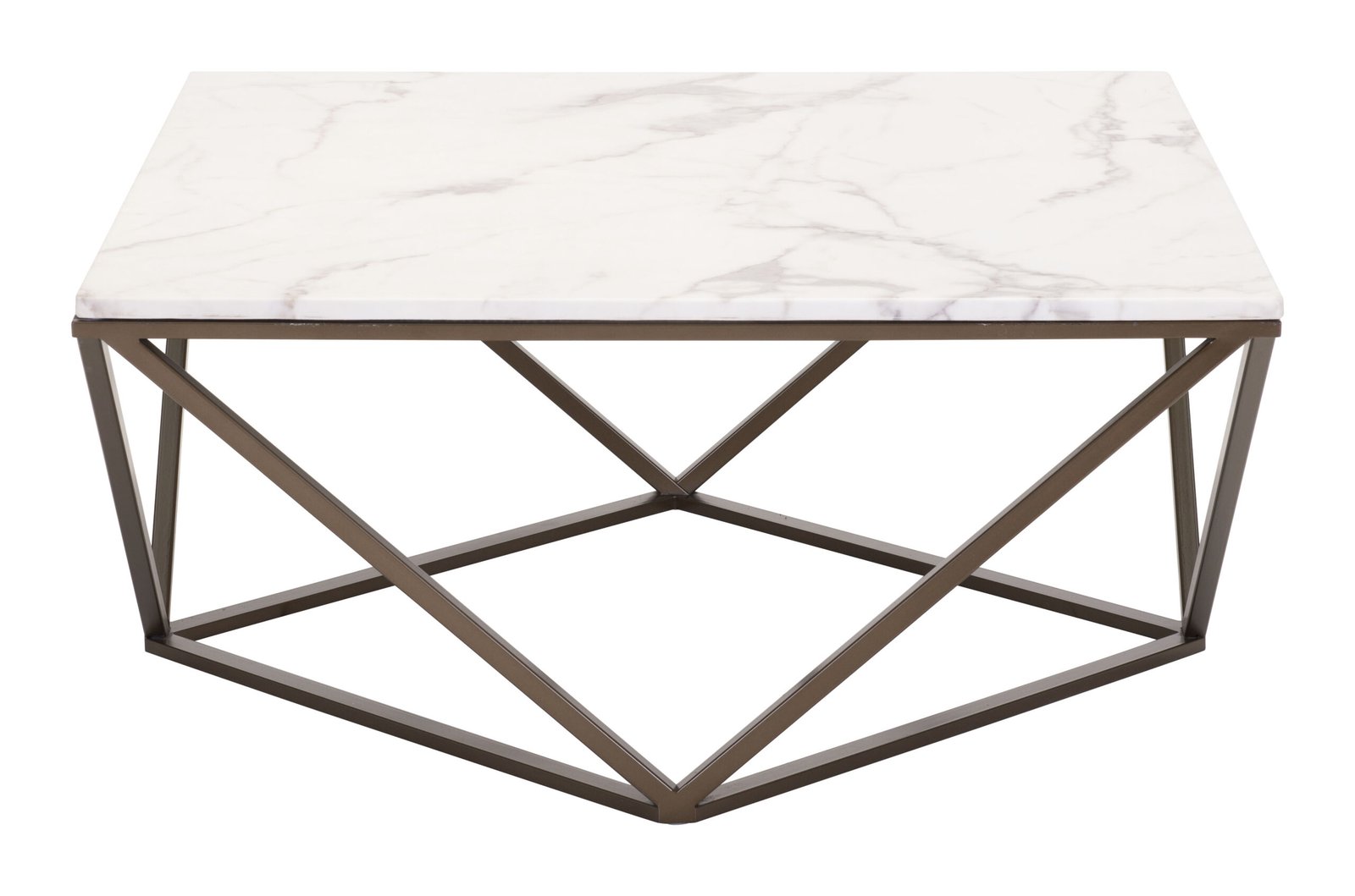 Tintern Coffee Table White & Antique Bronze - Image 5