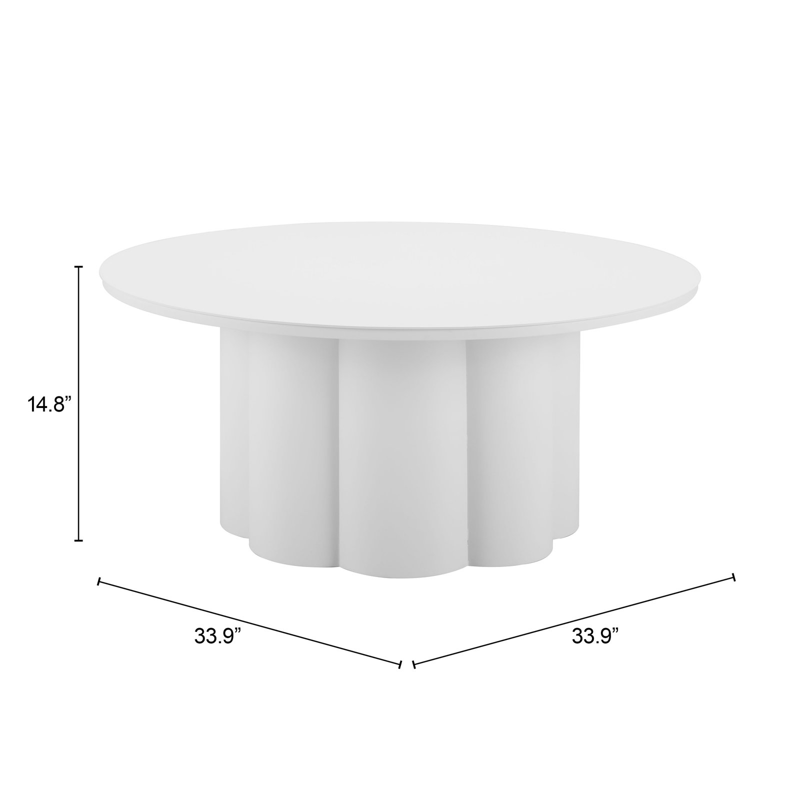 Palmier Coffee Table White - Image 10