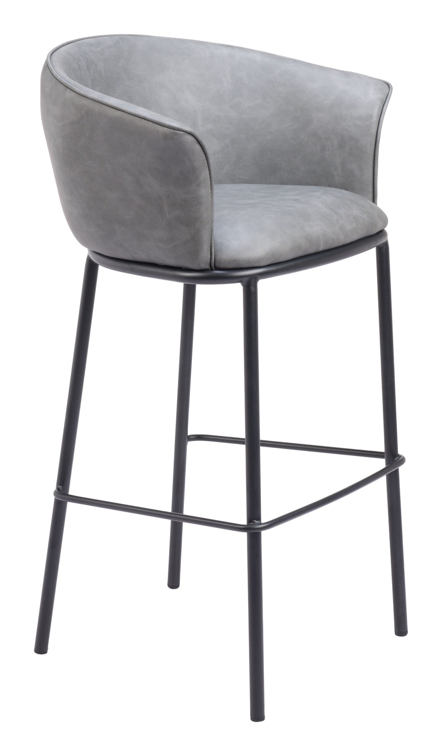 Garston Barstool Gray - Image 8