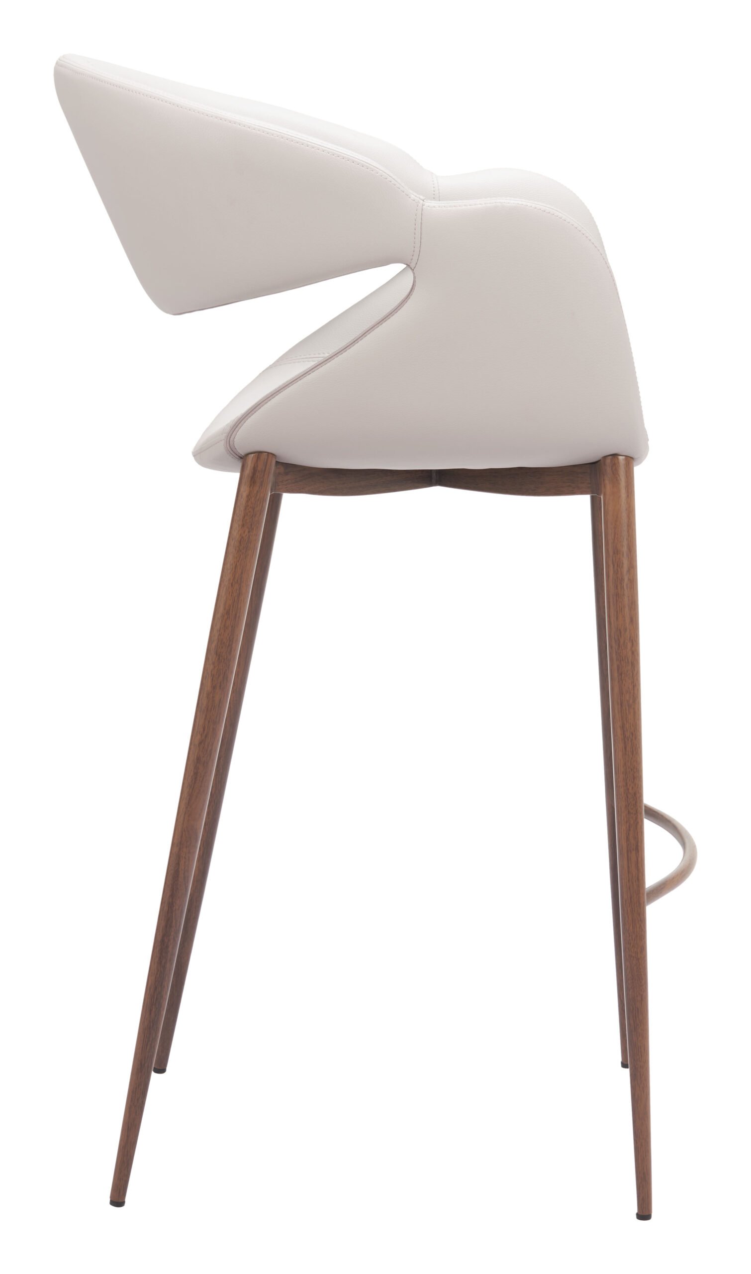 Limay Barstool Beige & Walnut - Image 2