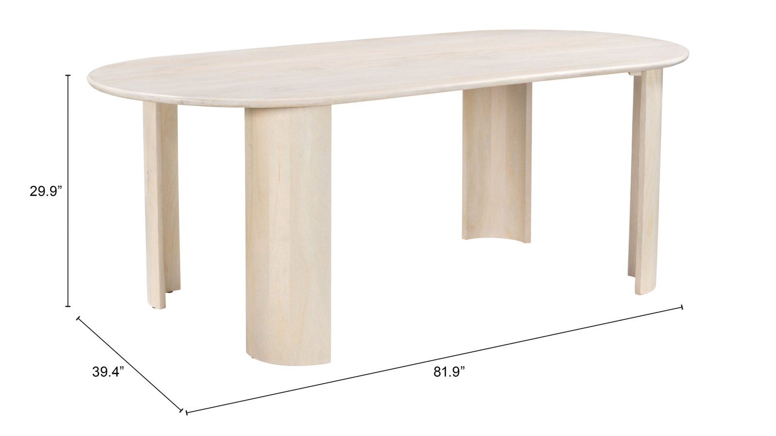Risan Dining Table Natural - Image 8