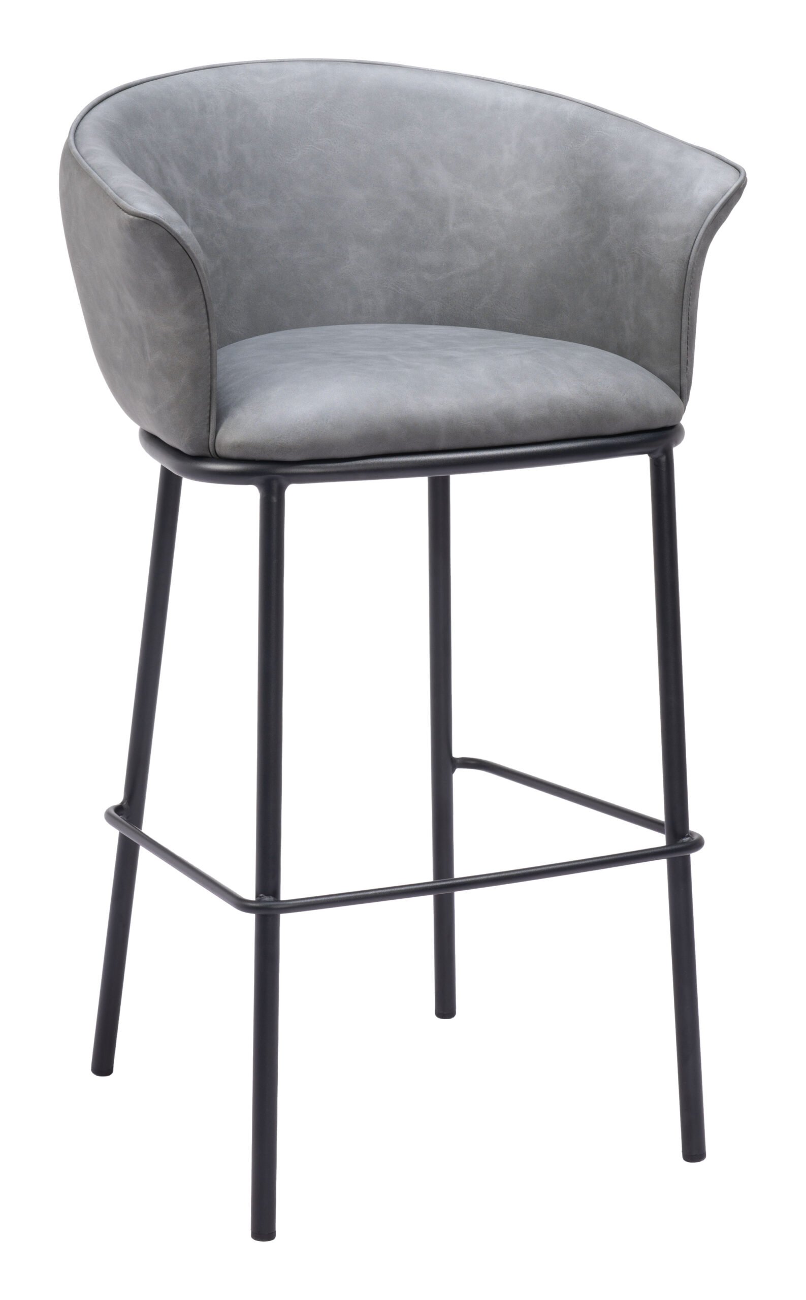 Garston Barstool Gray - Image 3