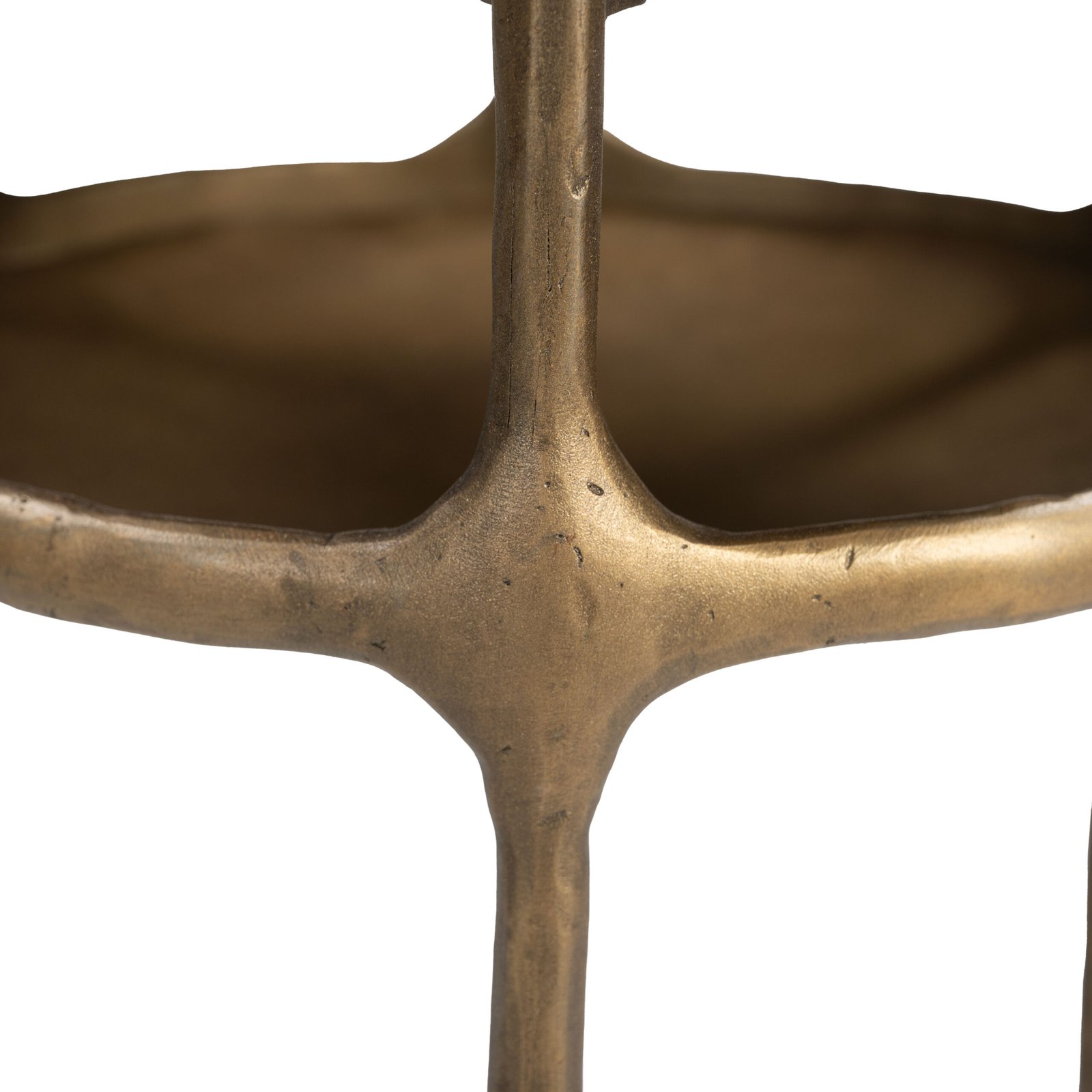 Bild Side Table White & Brass - Image 4