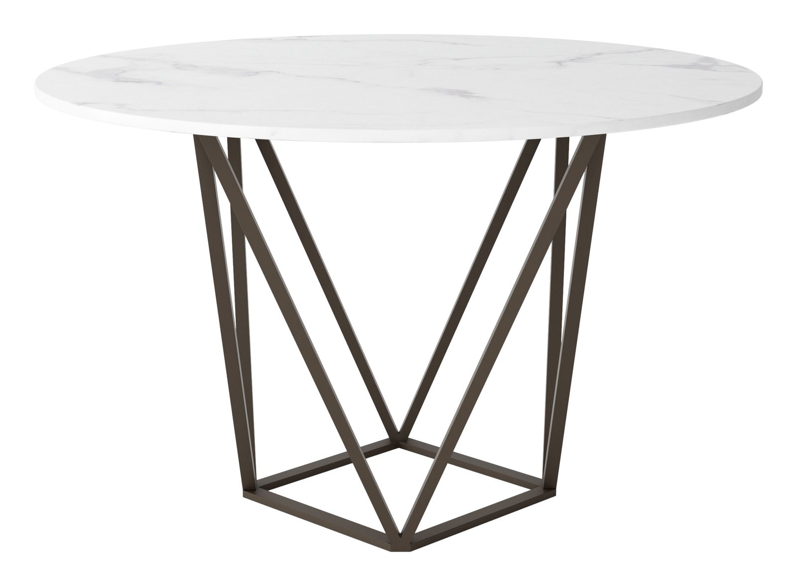 Tintern Dining Table White & Antique Bronze - Image 5