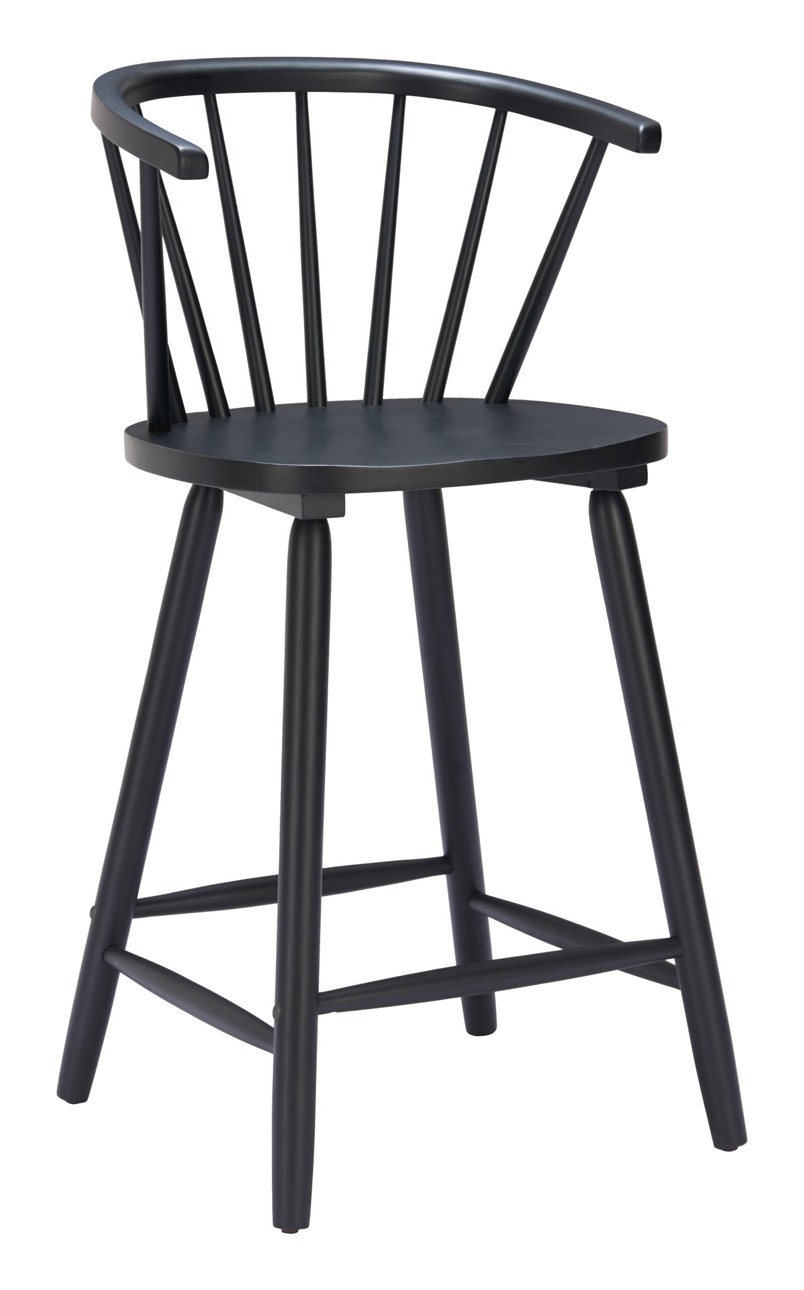 Stenger Counter Stool (Set of 2) Black