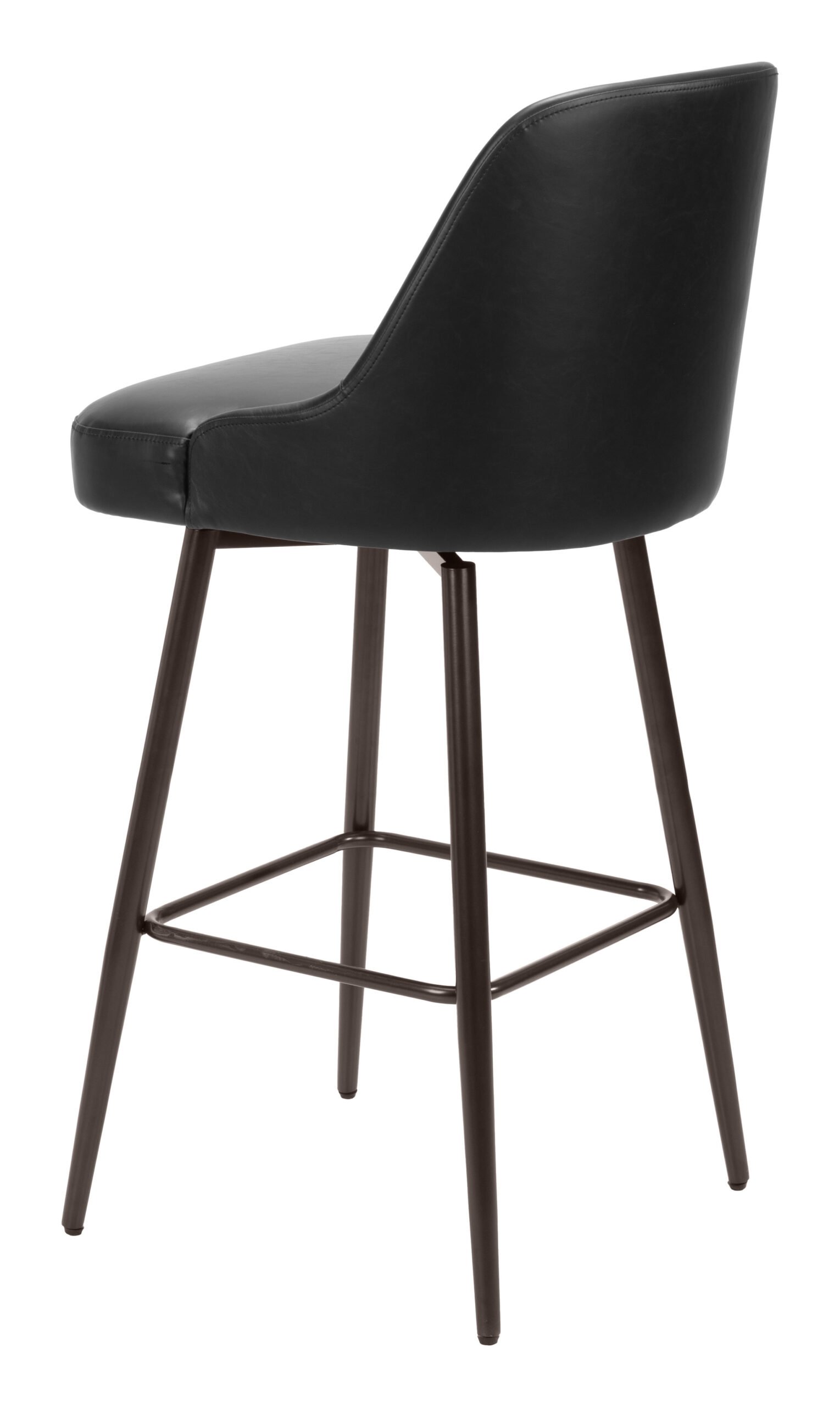 Keppel Swivel Barstool Black & Bronze - Image 6
