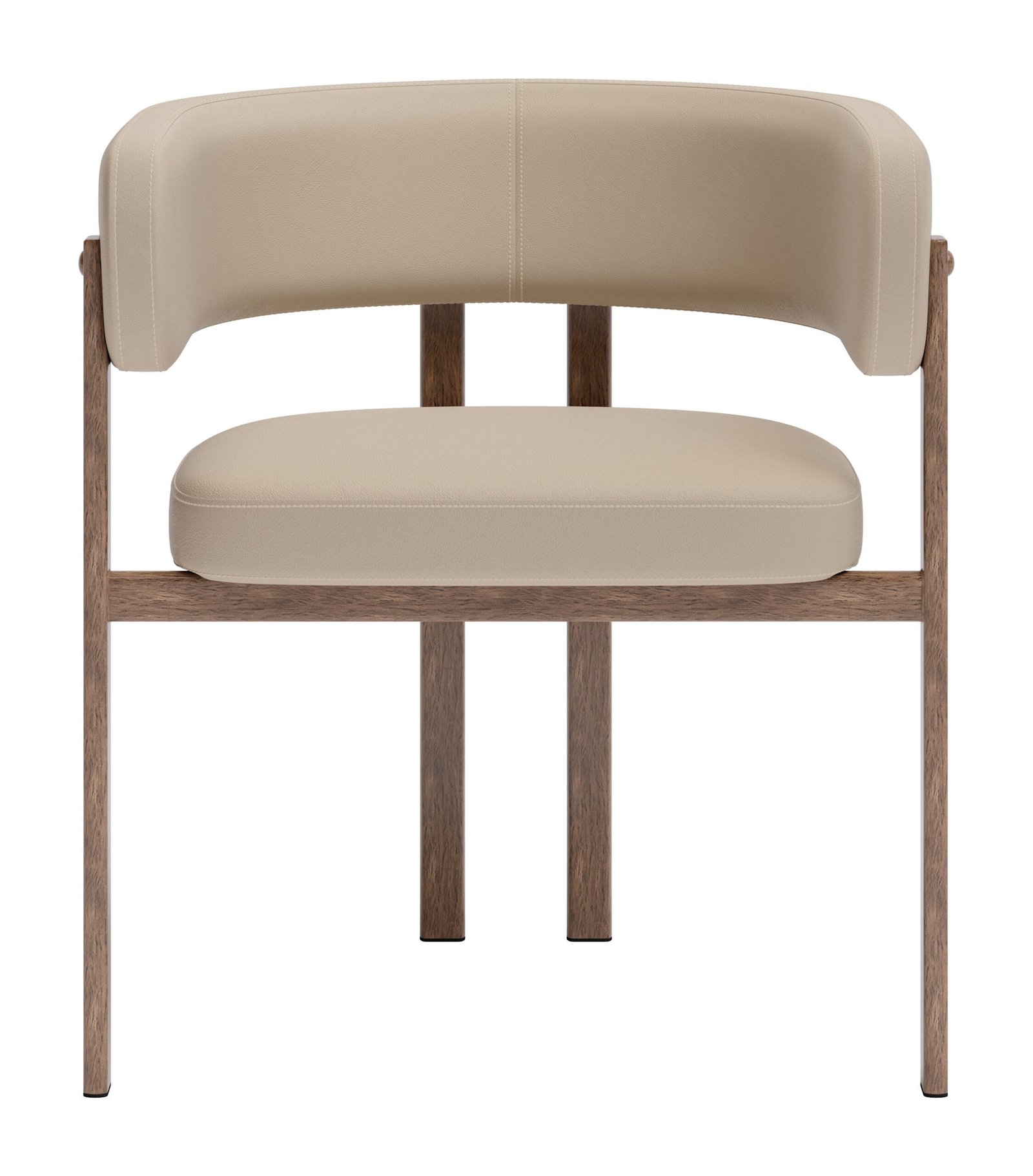 Ruge Dining Chair (Set of 2) Beige - Image 3
