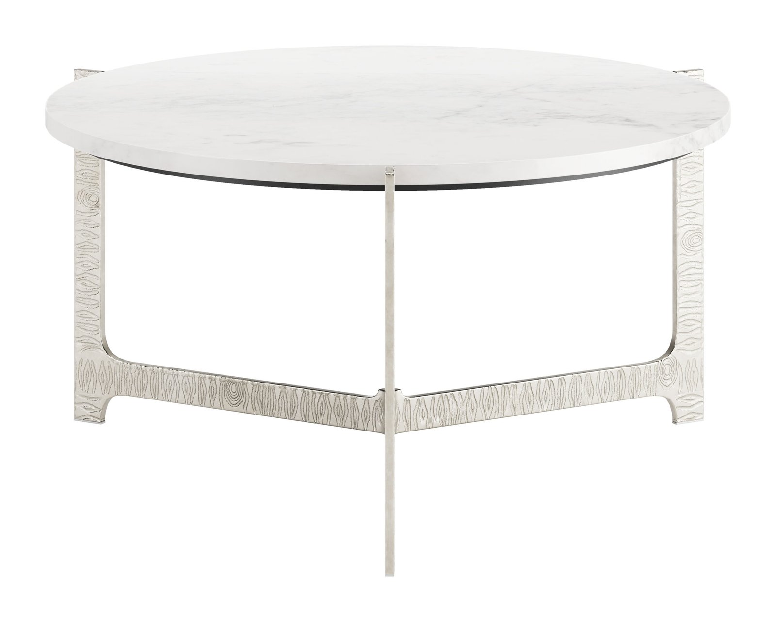 Barmas Coffee Table White & Silver - Image 4