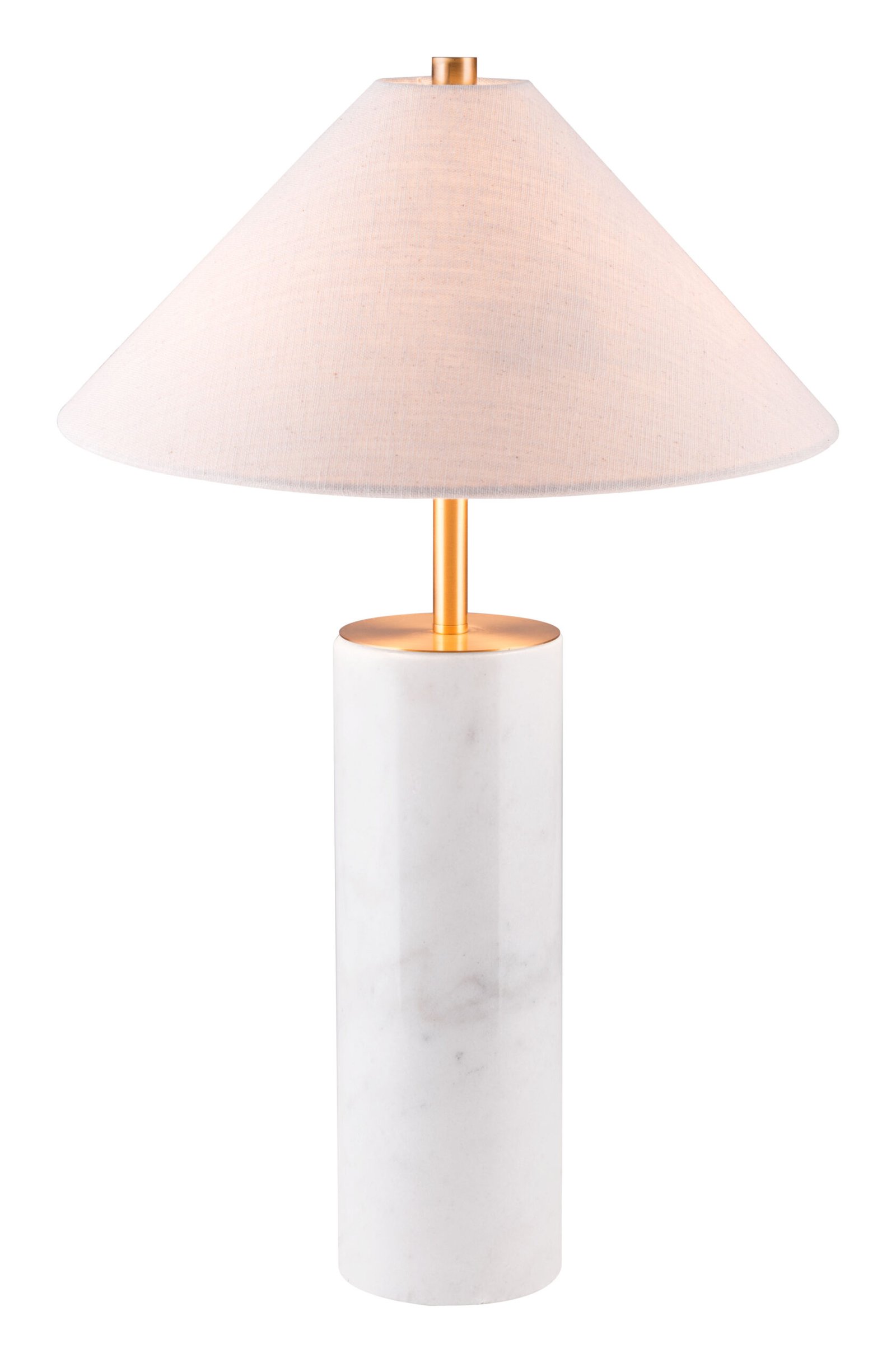 Ciara Table Lamp Beige & White - Image 3