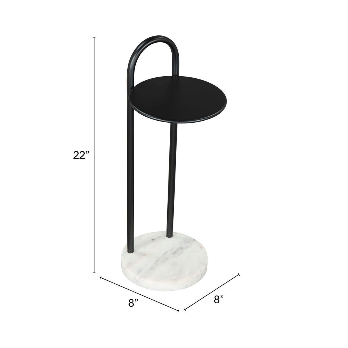 Christian Side Table Black & White - Image 9