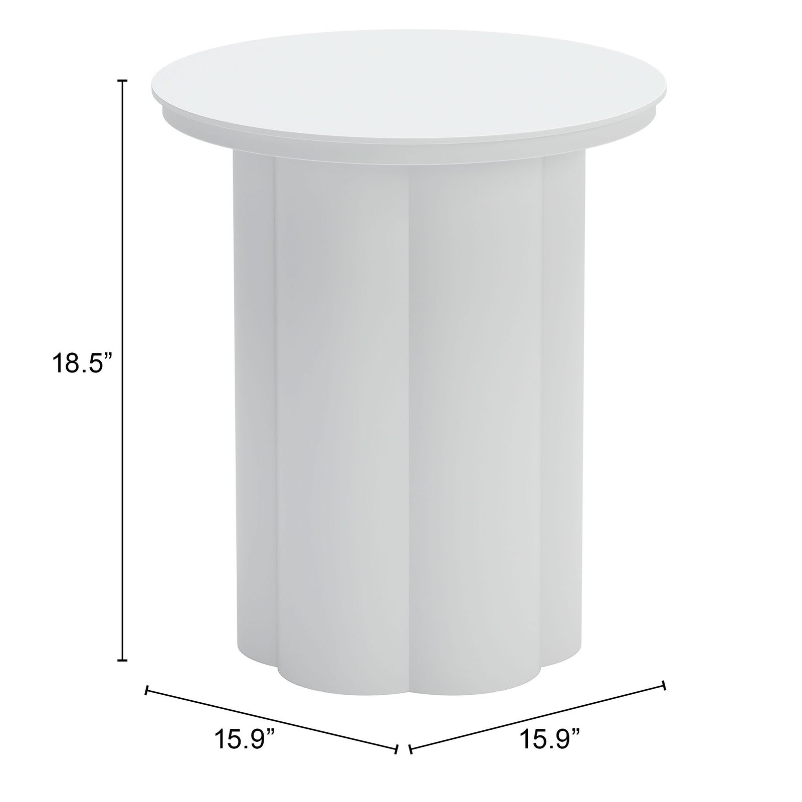 Kogur Side Table White - Image 12