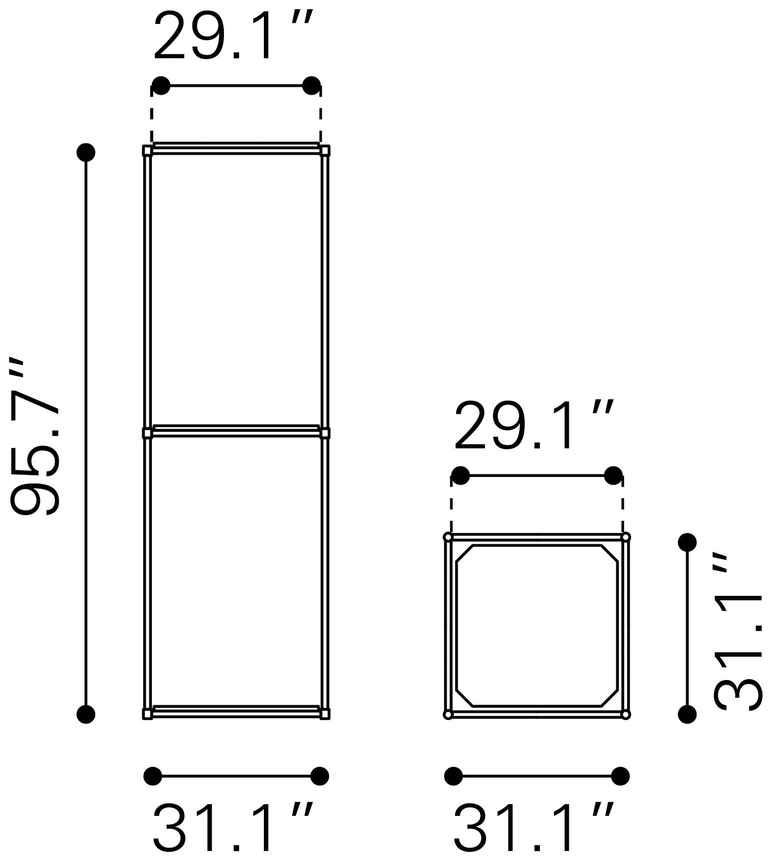 Zuo Chair Display Light Gray - Image 17