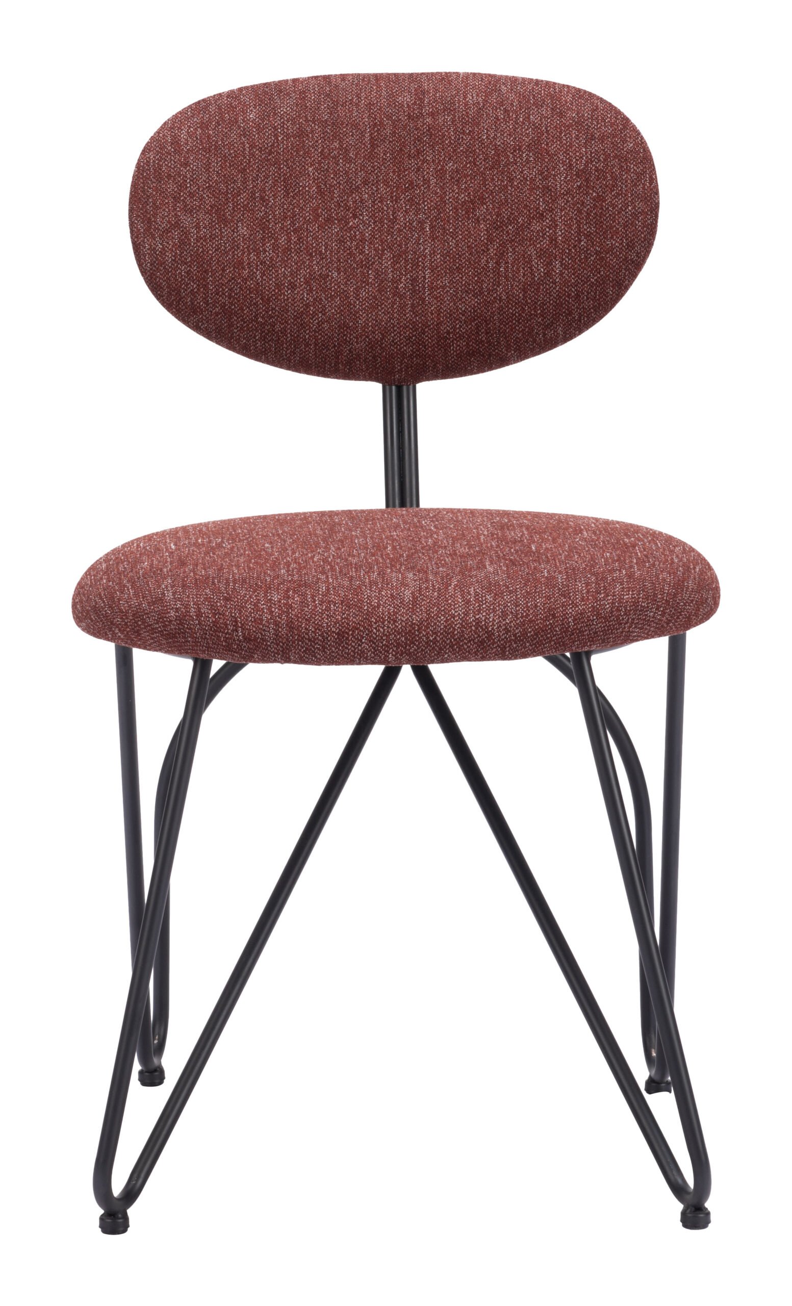 Novi Dining Chair (Set of 2) Maroon Brown - Image 3