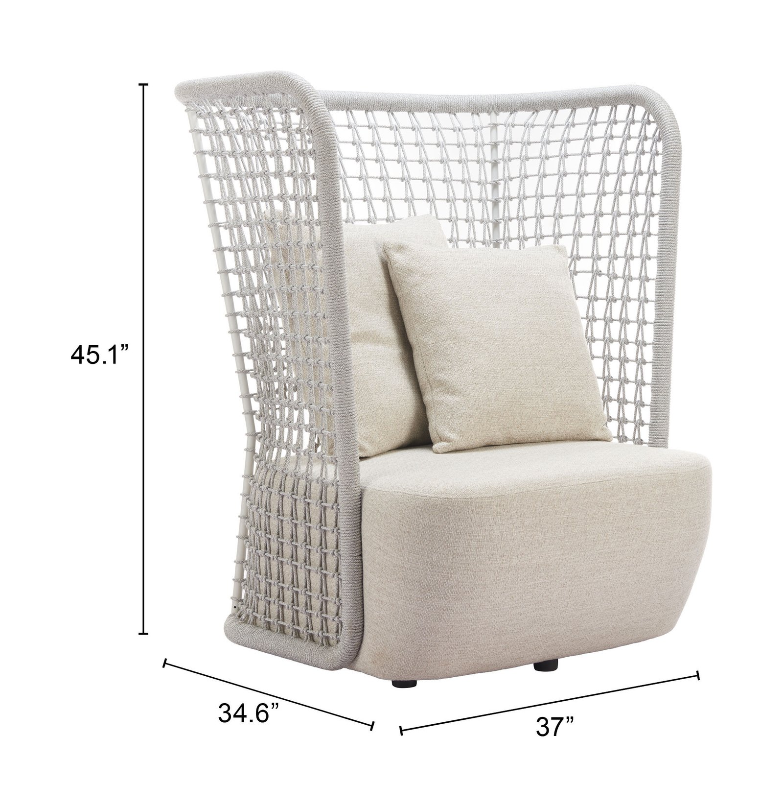 Hudu Accent Chair Beige - Image 10