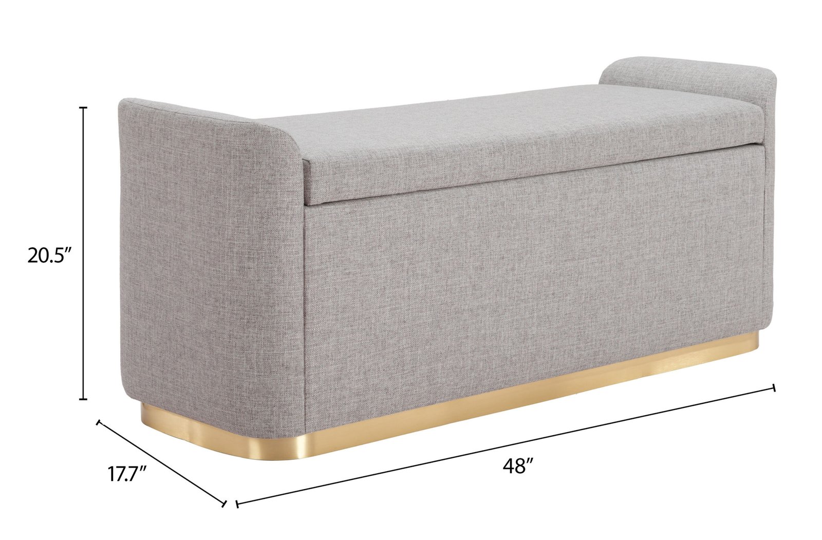 Dobo Storage Bench Gray - Image 9