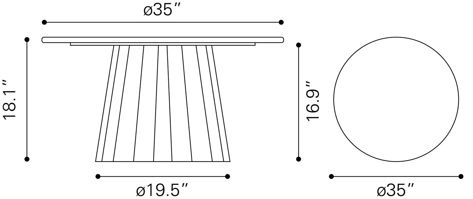 Aipe Coffee Table Black & Brown - Image 8