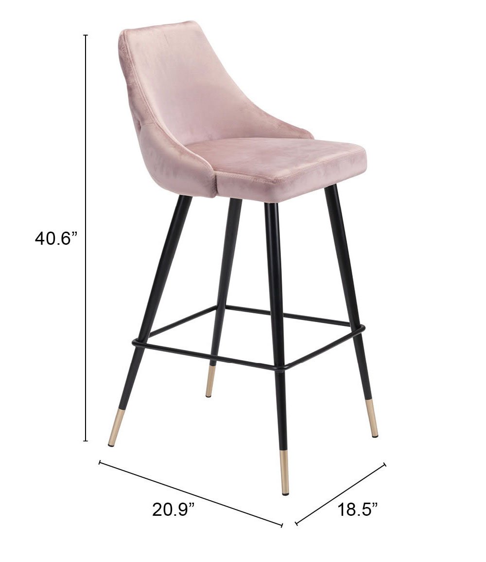 Piccolo Barstool Pink - Image 9
