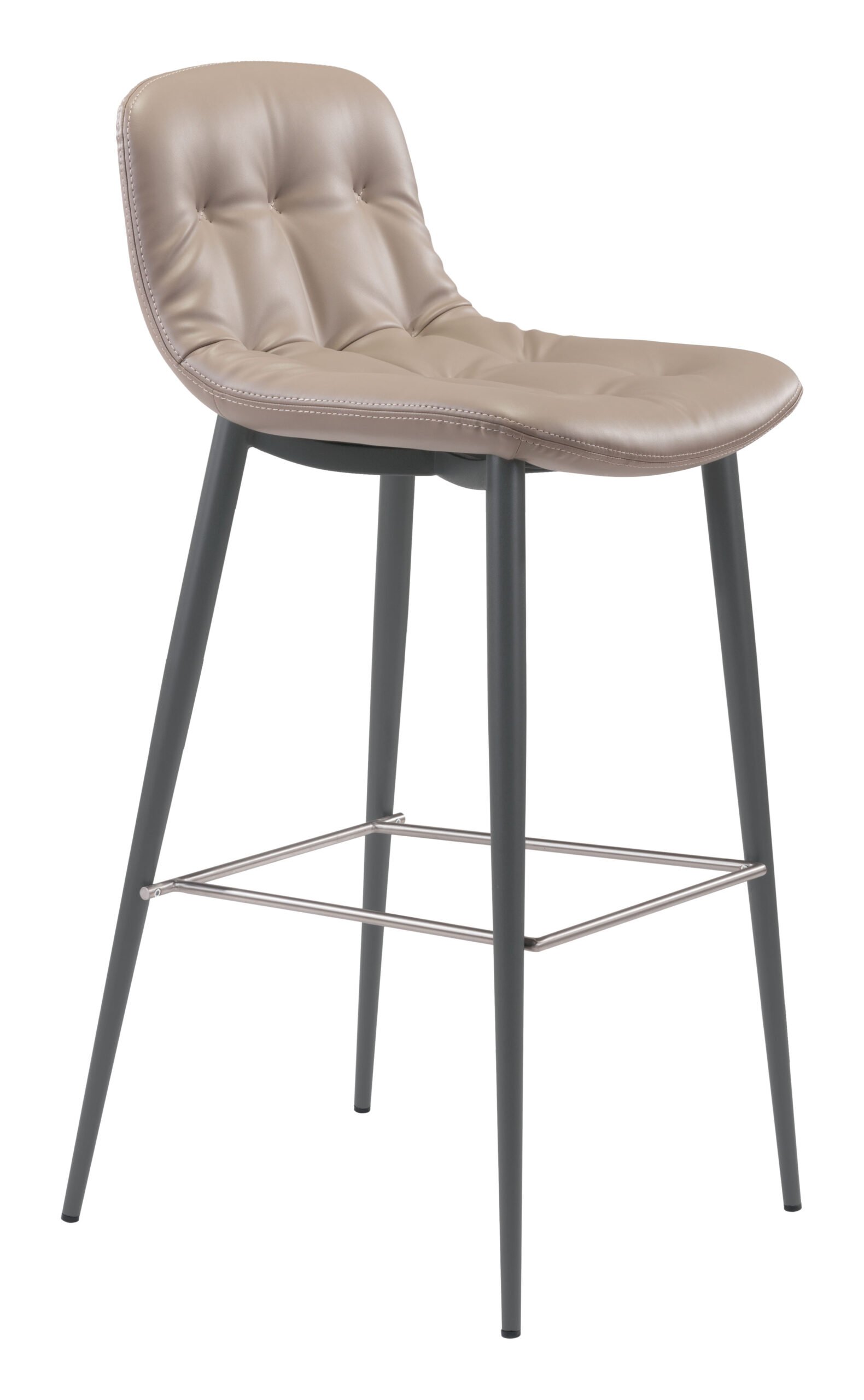 Tangiers Barstool (Set of 2) Taupe - Image 2