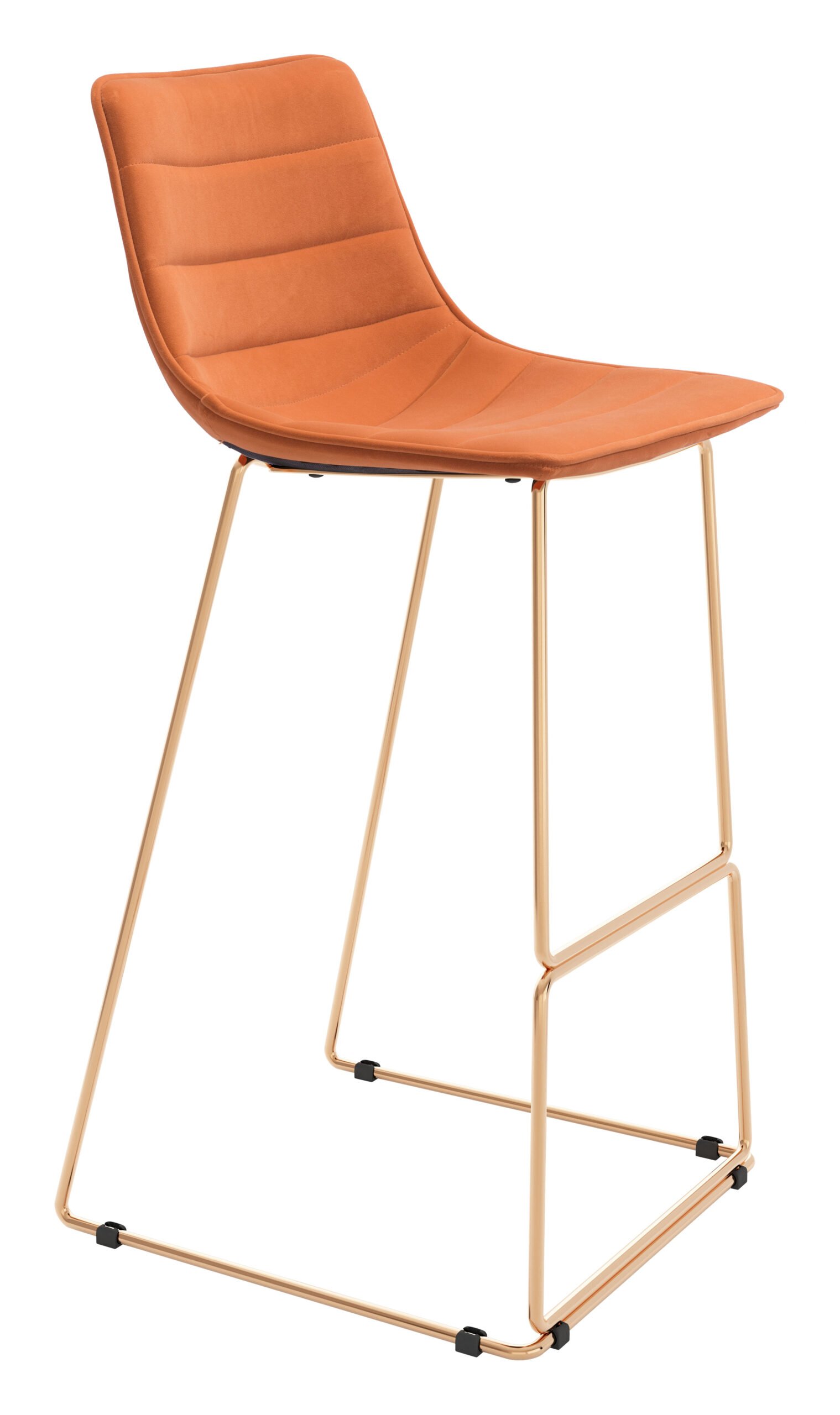 Adele Barstool (Set of 2) Orange & Gold - Image 3