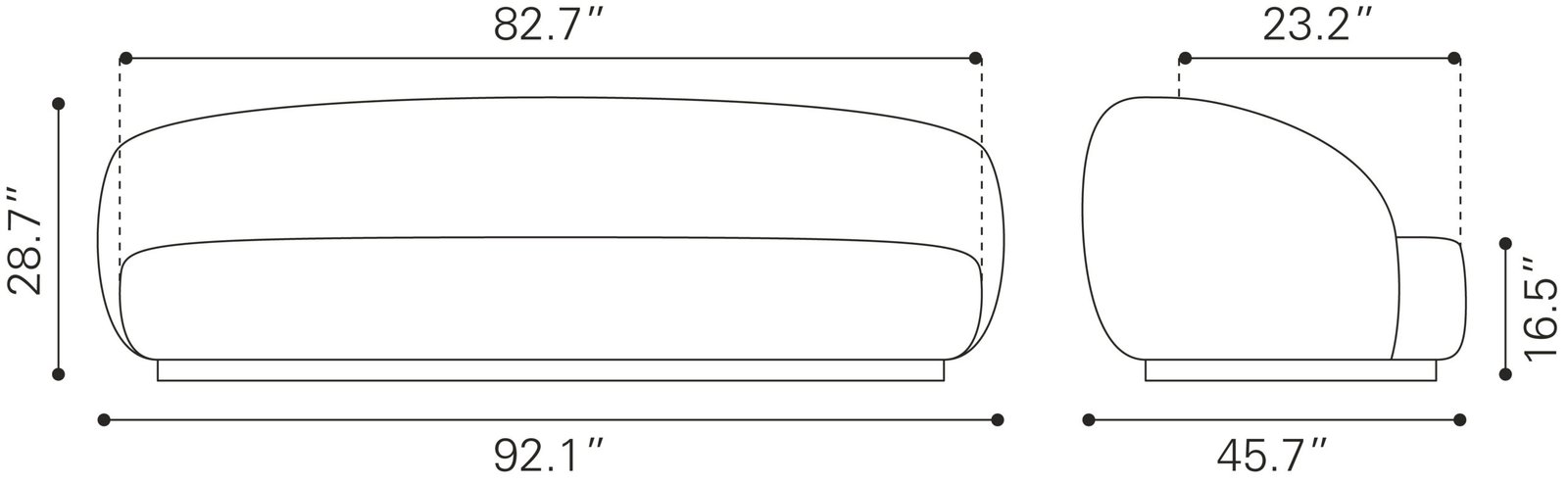 Tibet Sofa Cream - Image 10