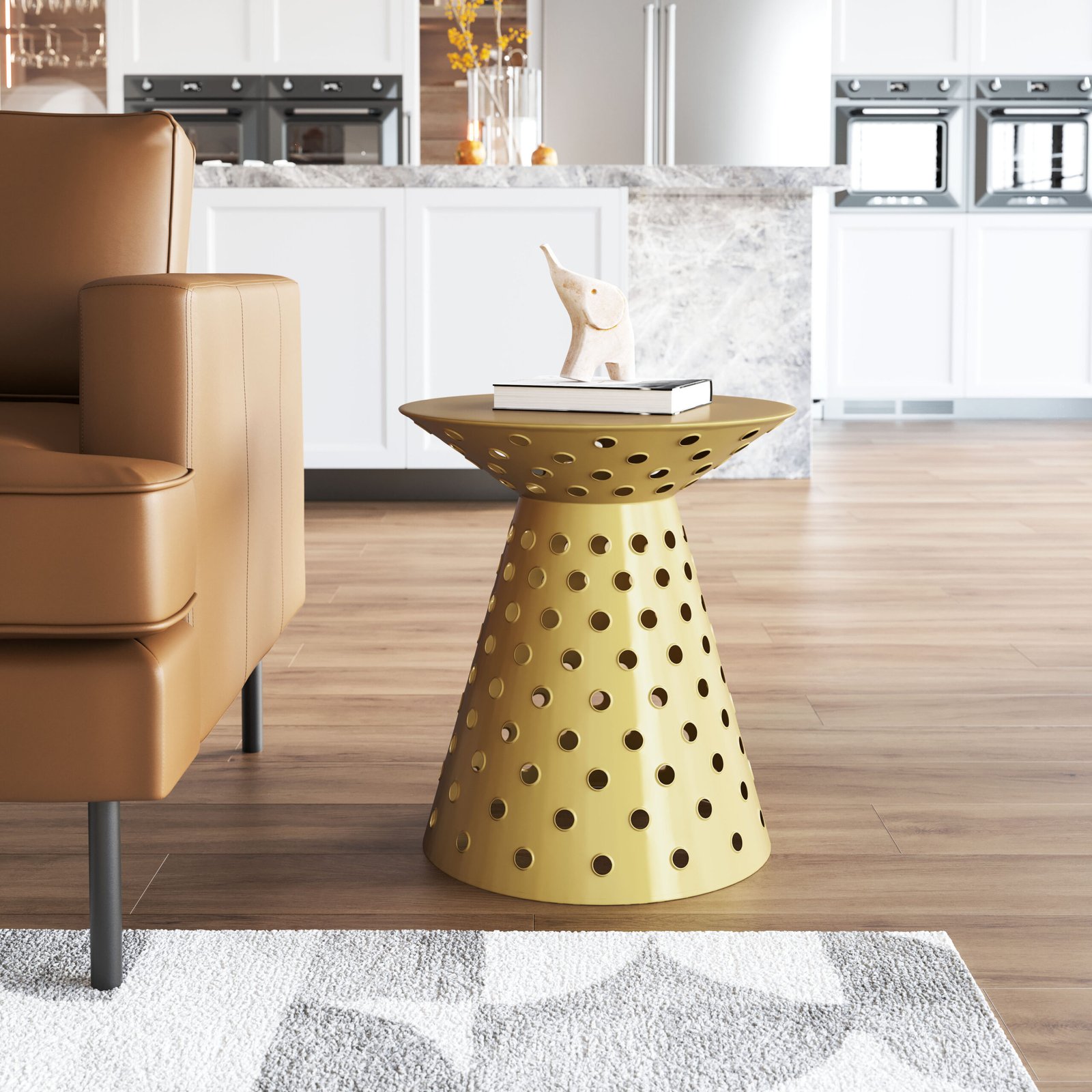 Proton Side Table Gold - Image 2