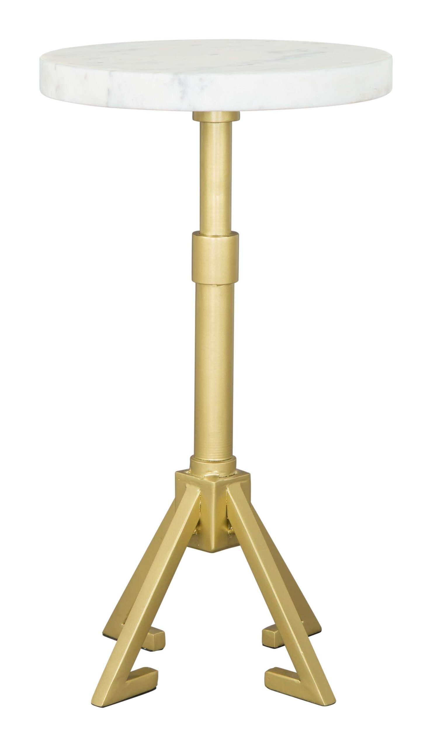 Maurice Side Table White & Gold - Image 4