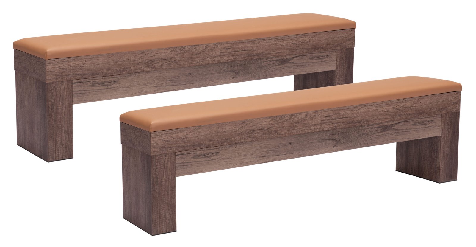 Bonker Storage Bench (Set of 2) Brown - Image 20