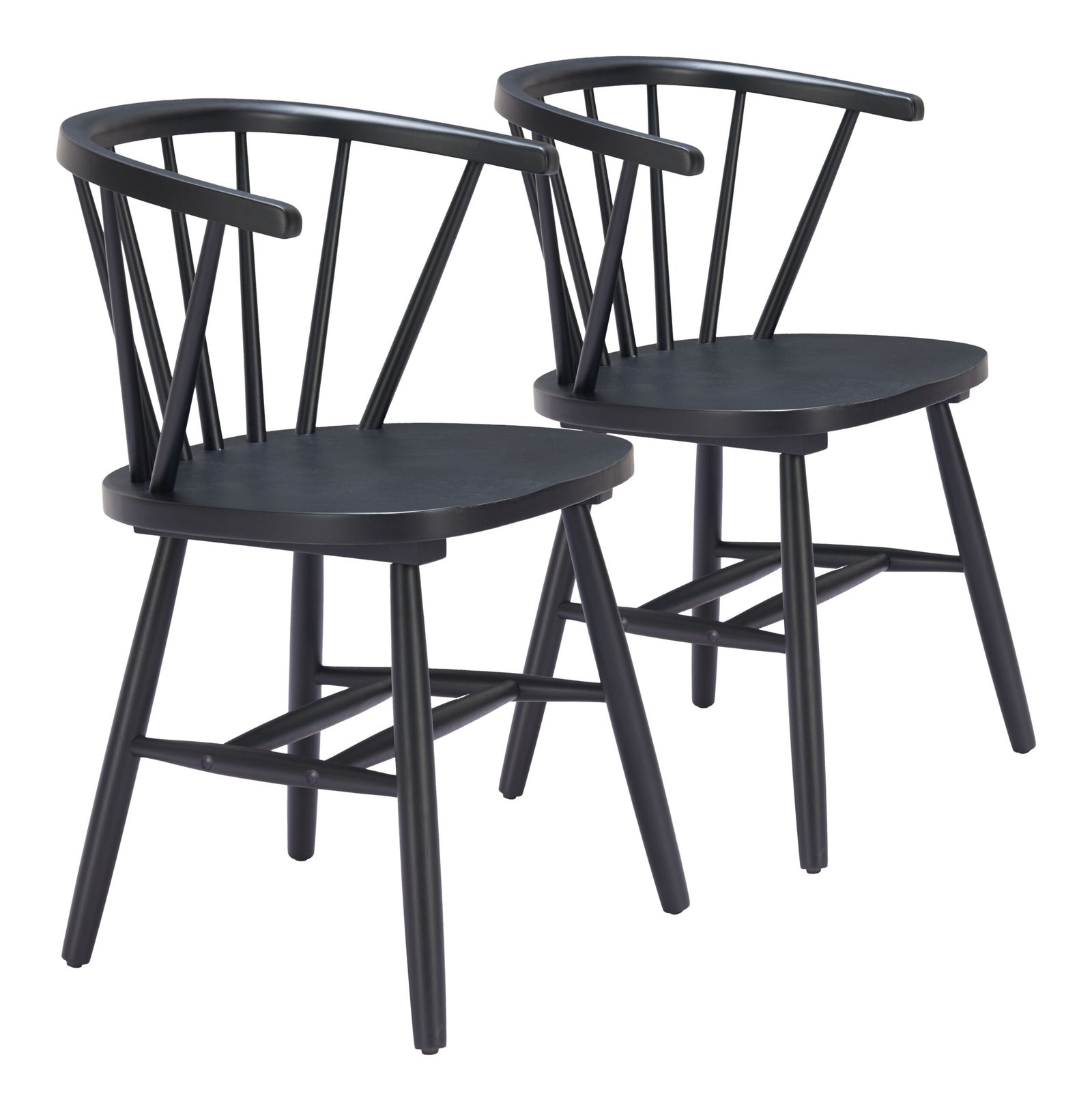 Stenger Dining Chair (Set of 2) Black - Image 9