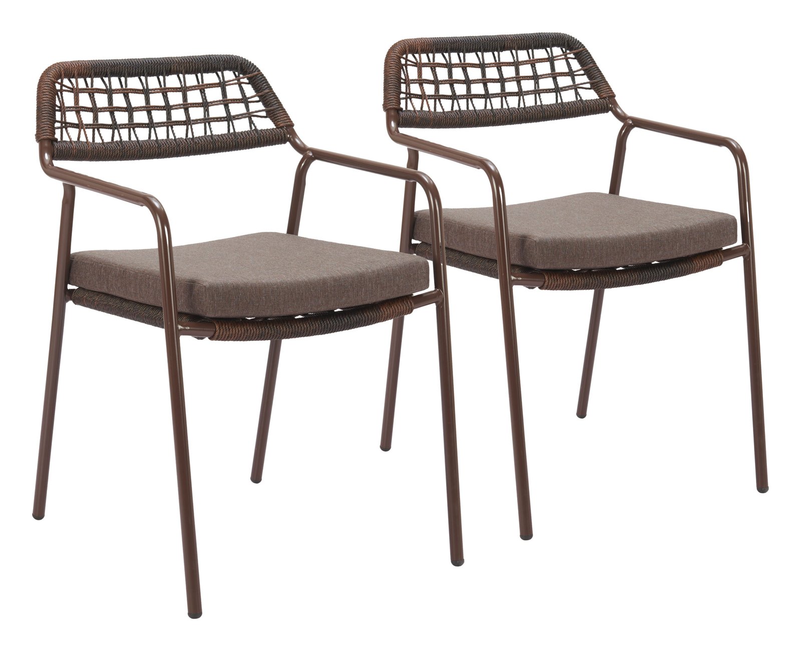 Rio Dining Chair (Set of 2) Brown - Image 9