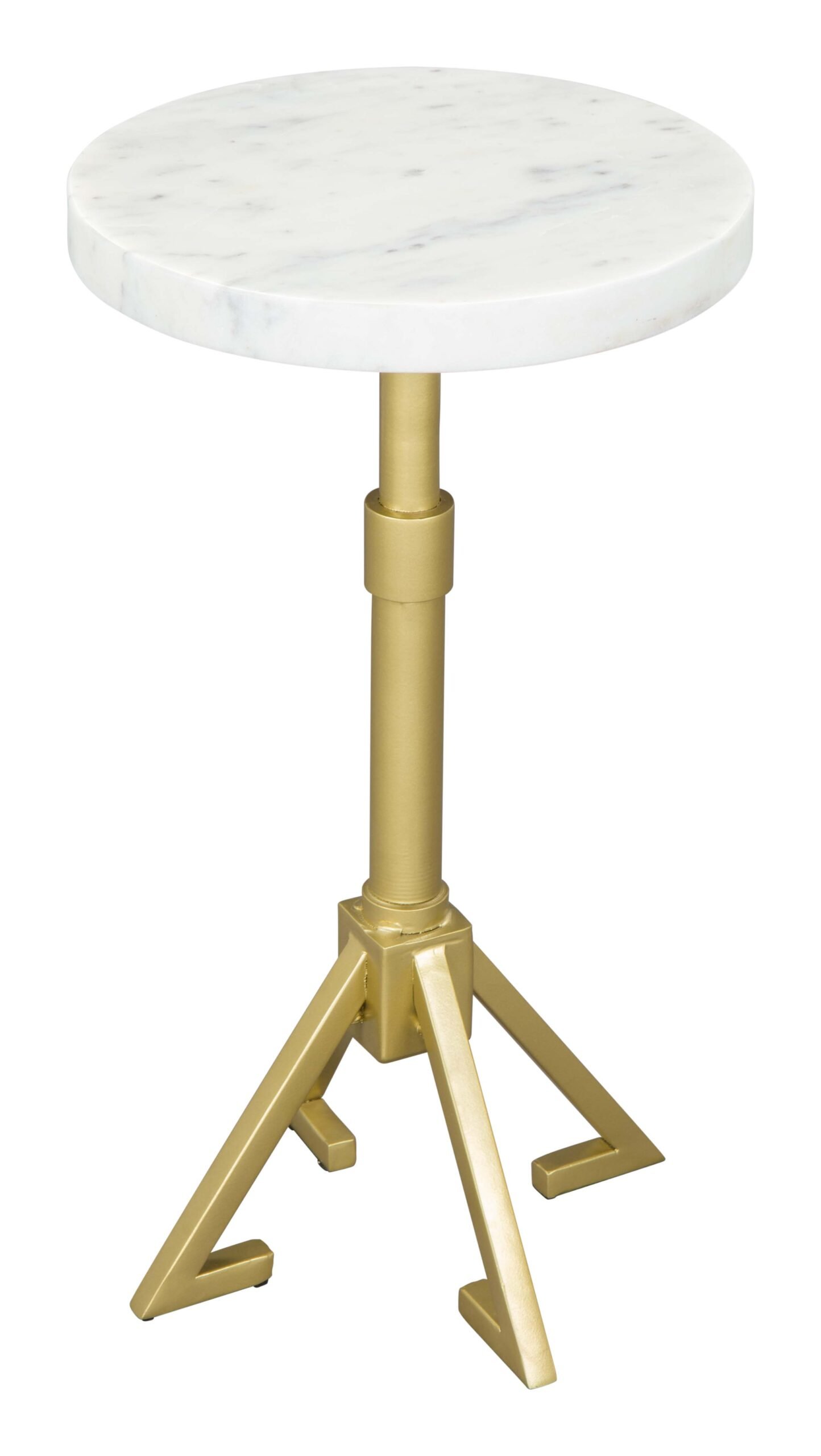 Maurice Side Table White & Gold - Image 3