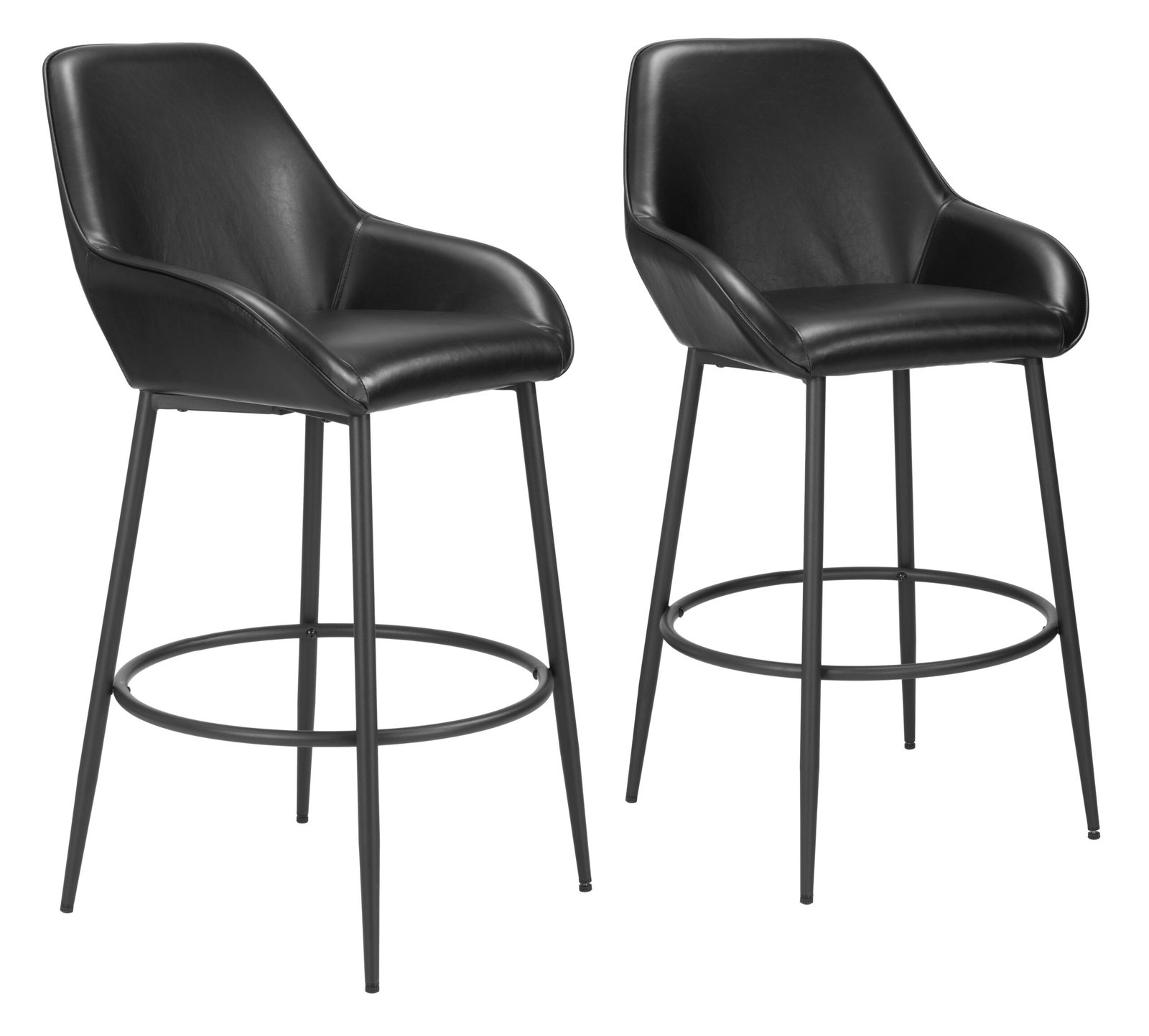 Vila Barstool (Set of 2) Black - Image 10